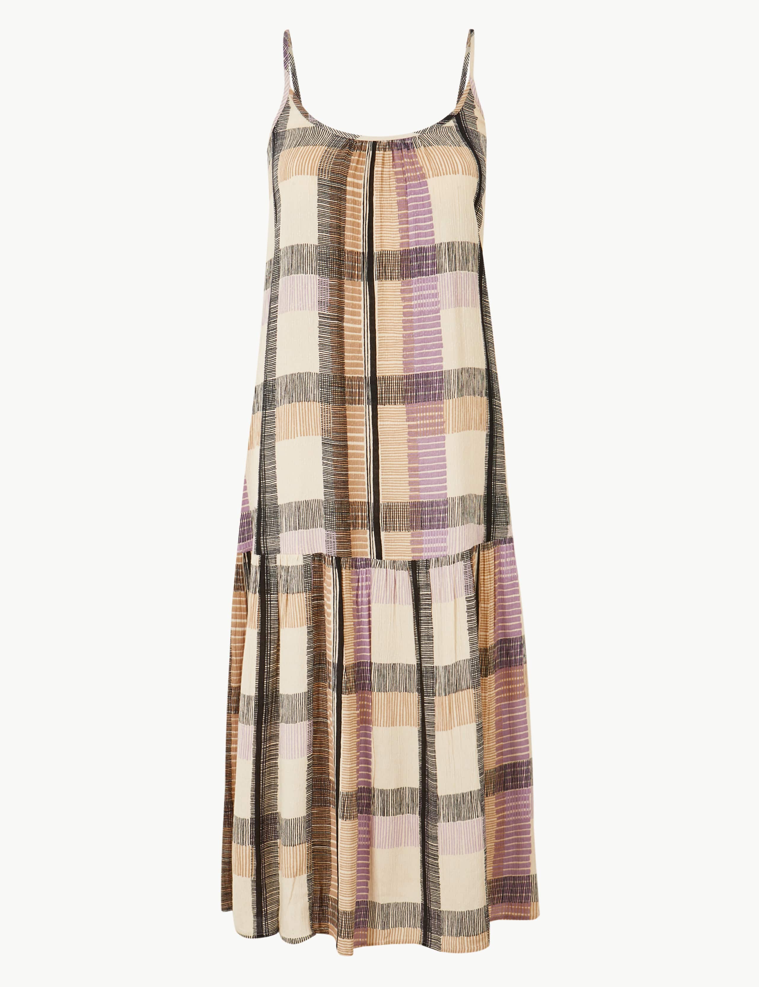 Checked Slip Midi Dress 2 of 4