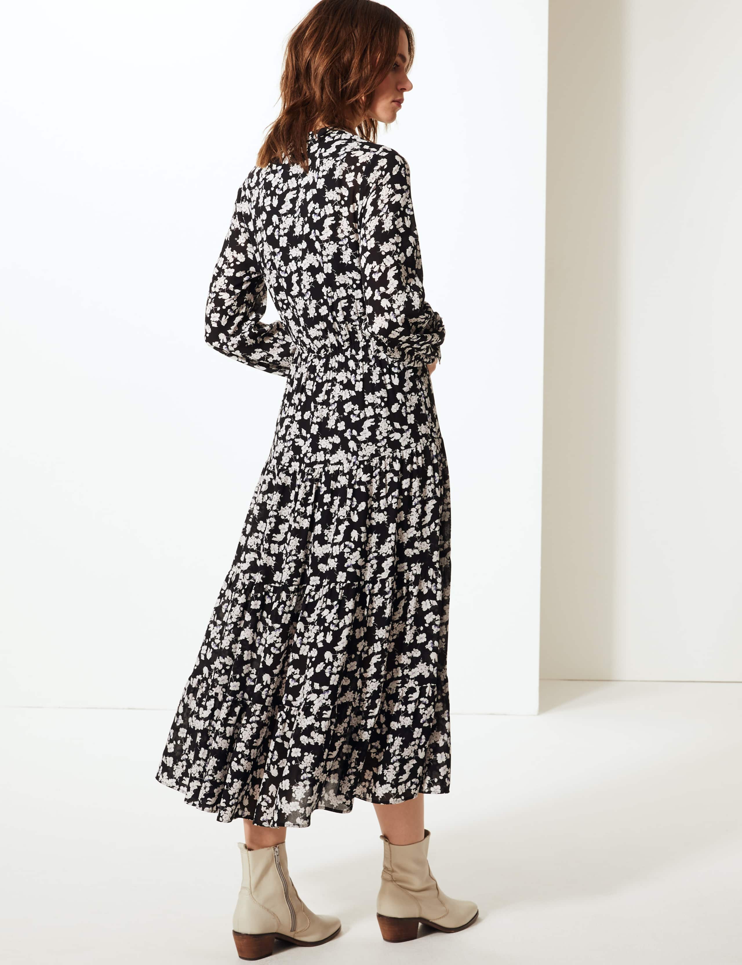 Floral Print Waisted Maxi Dress 3 of 3