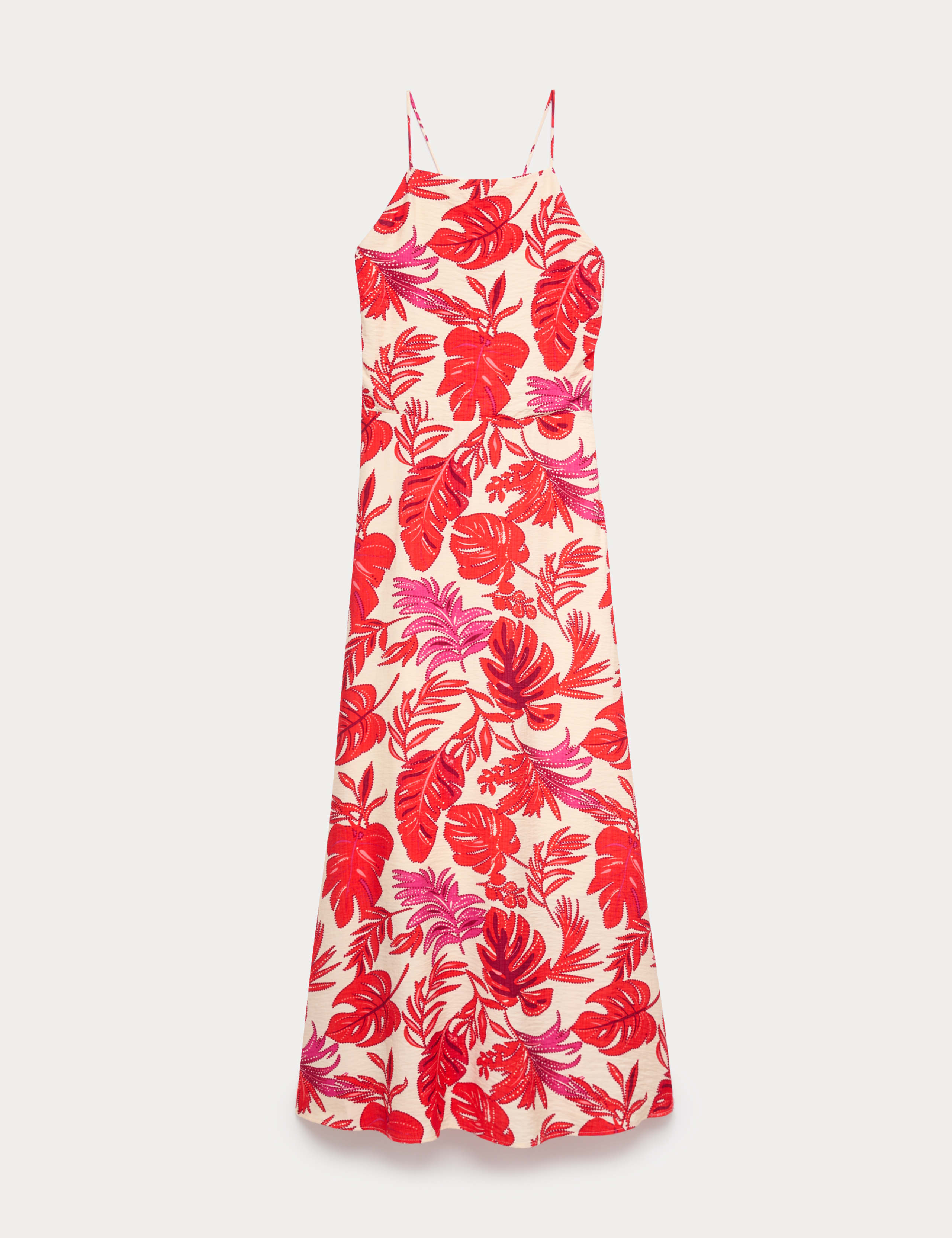 Leaf Print Strappy Midaxi Cami Dress 2 of 7