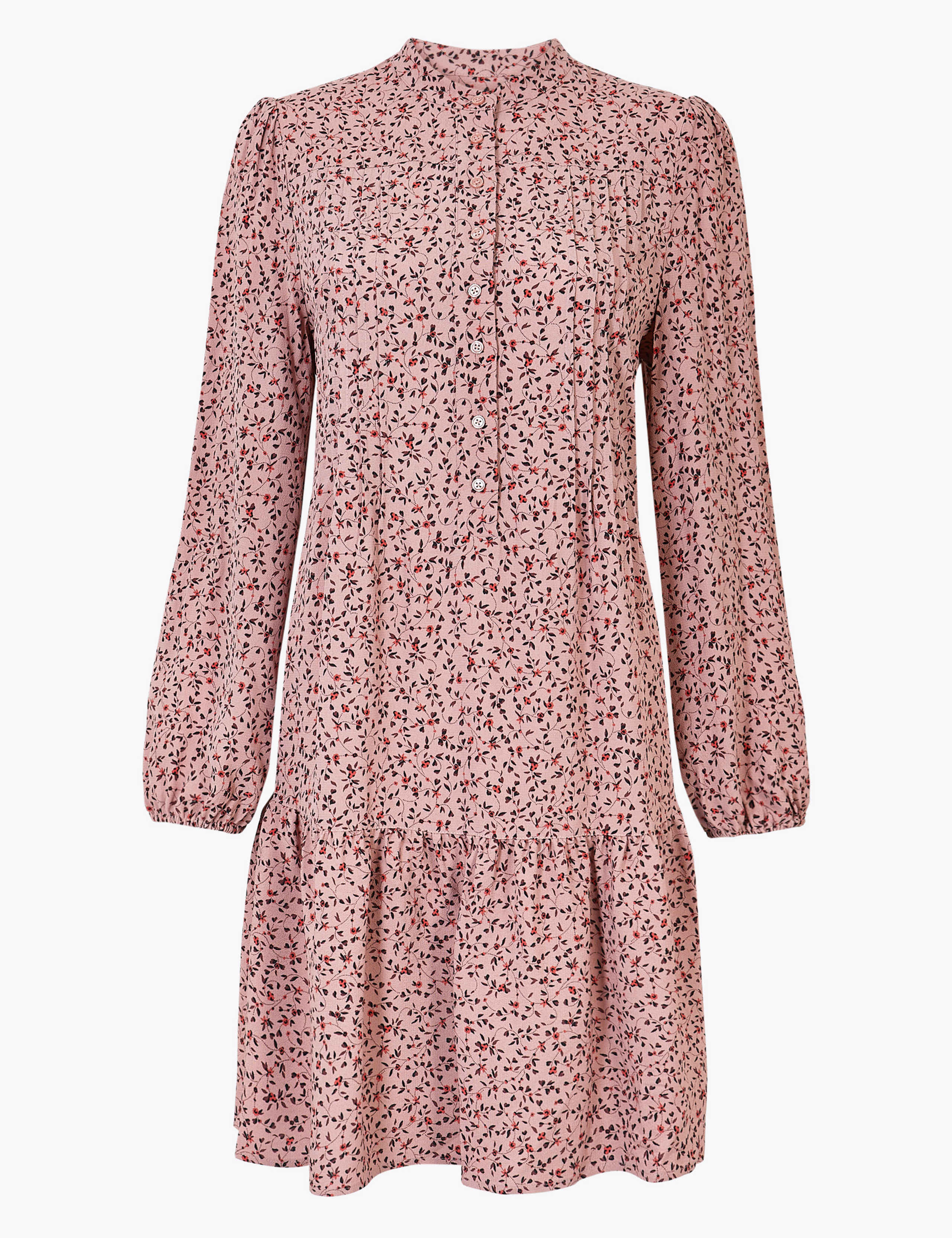 Ditsy Floral Print Relaxed Mini Dress 2 of 5