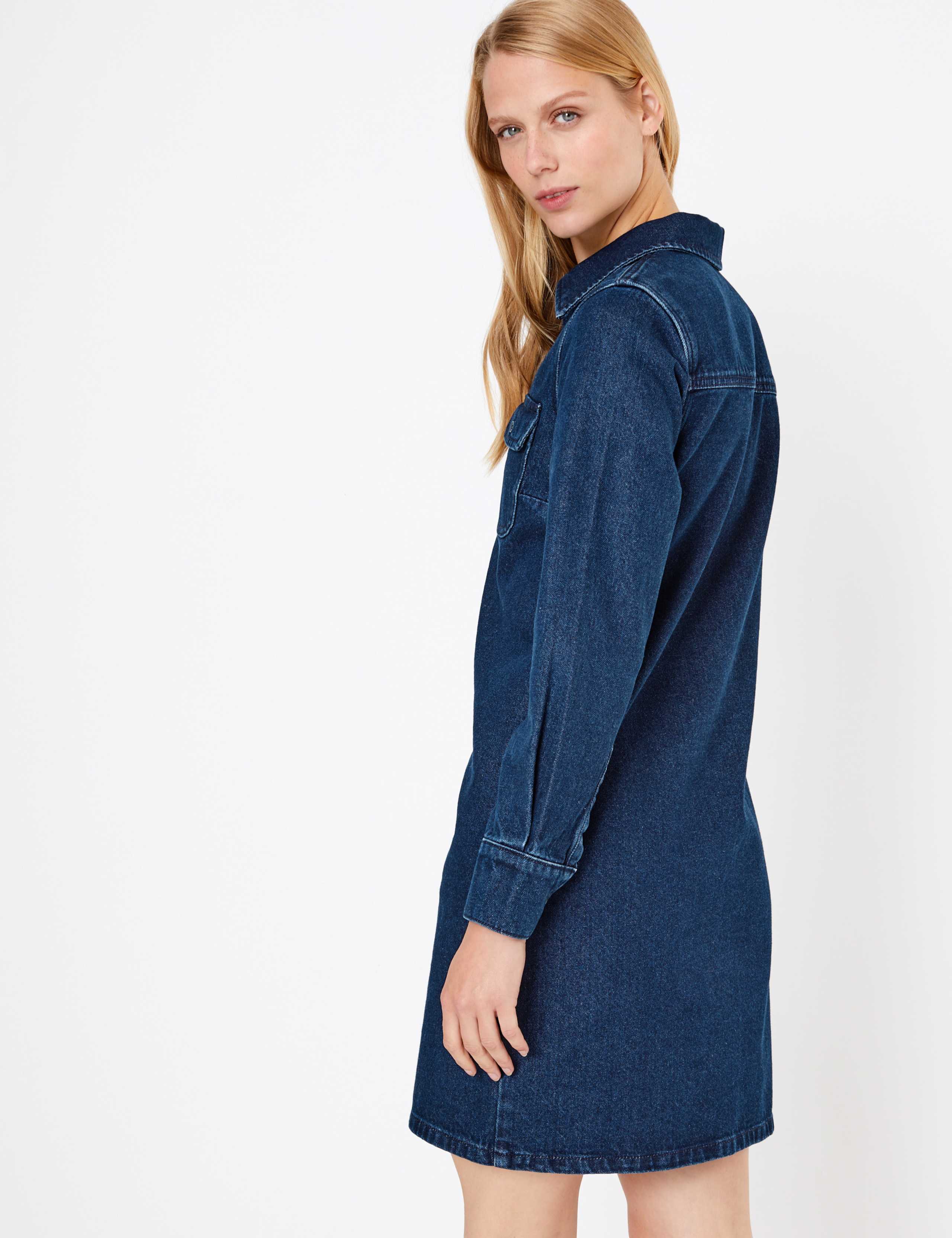 Denim Shirt Dress 3 of 3