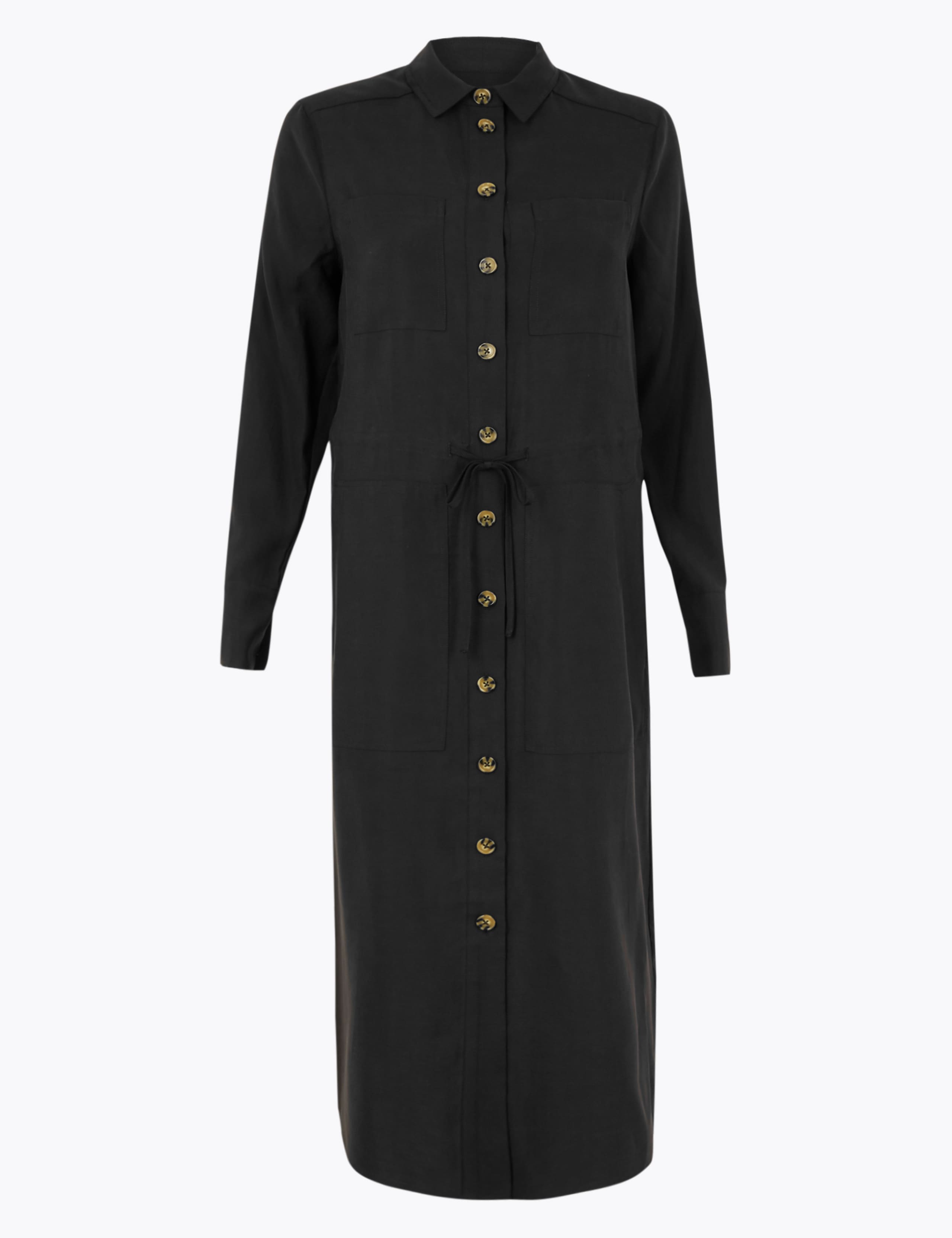 Pocket Utility Shirt Midi Dress 2 of 5