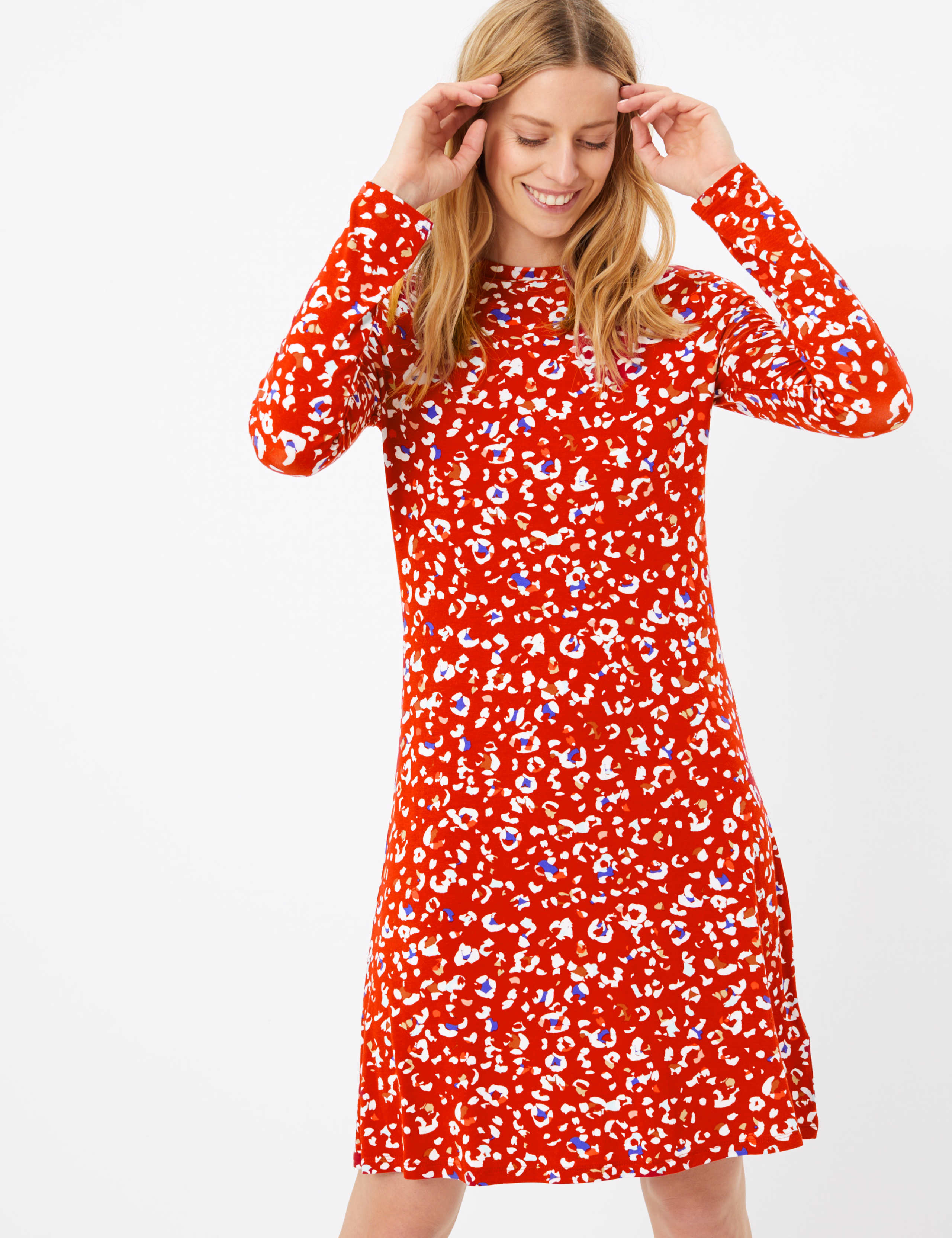 Animal Print Jersey Swing Dress 1 of 5