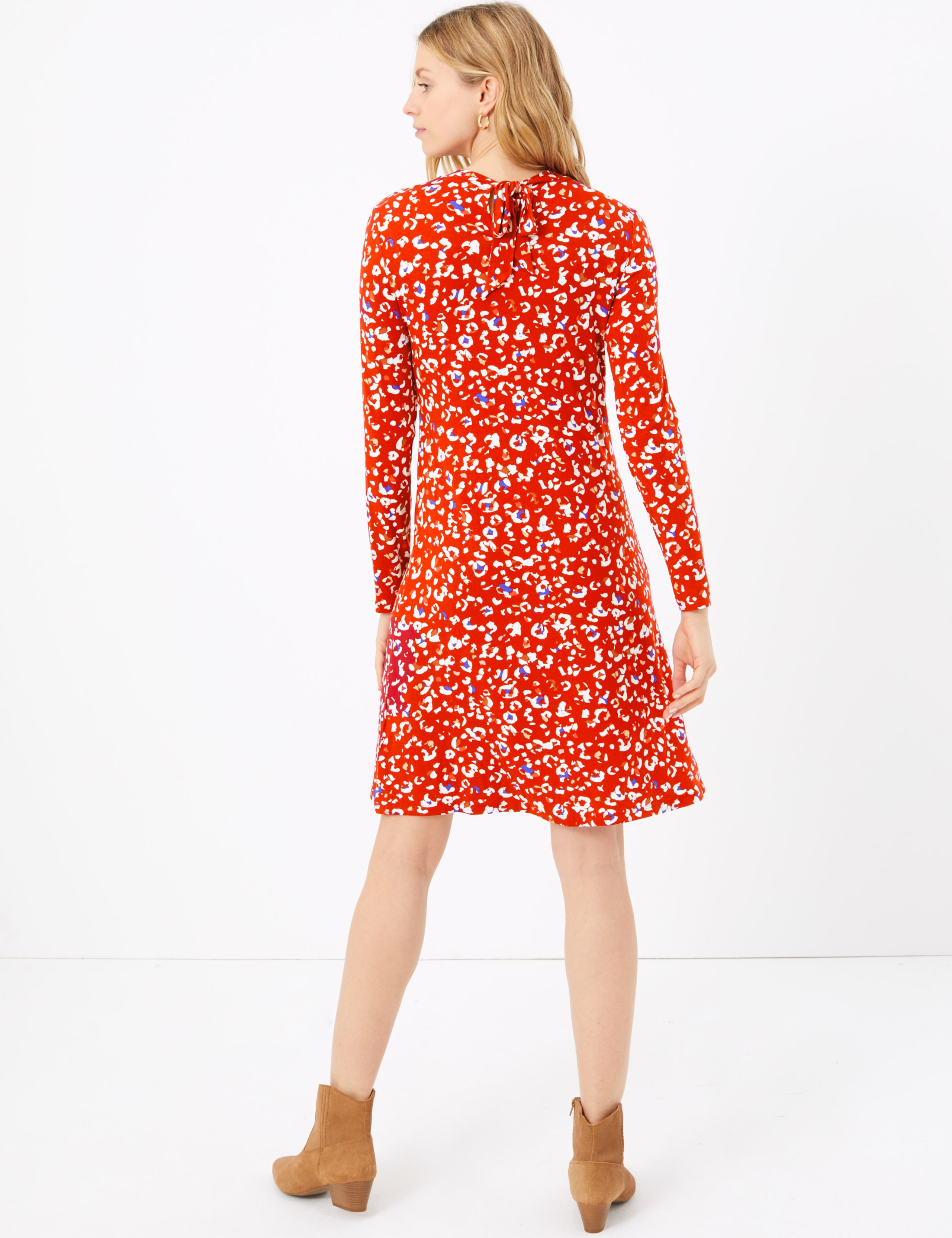 Animal Print Jersey Swing Dress 4 of 5