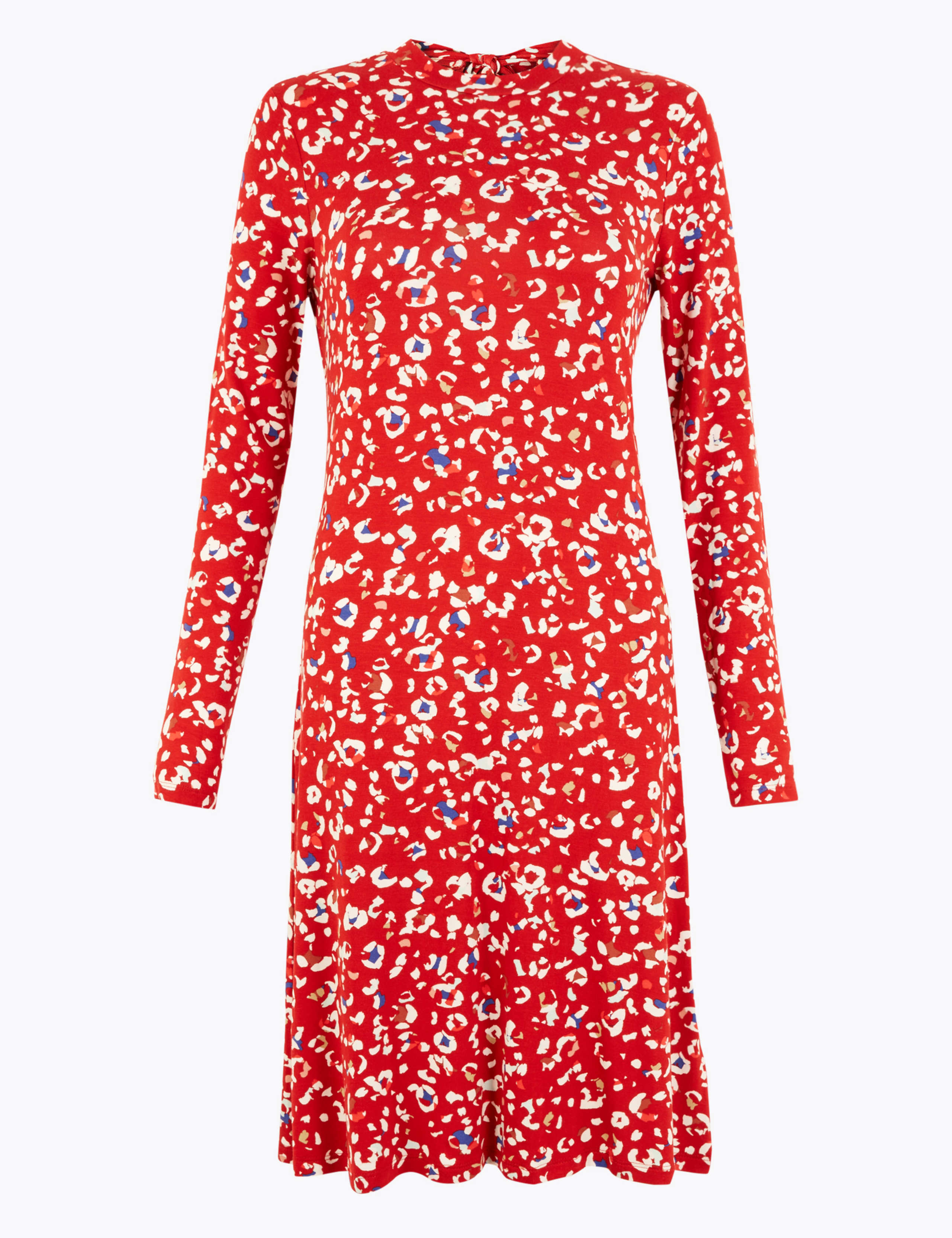 Animal Print Jersey Swing Dress 2 of 5