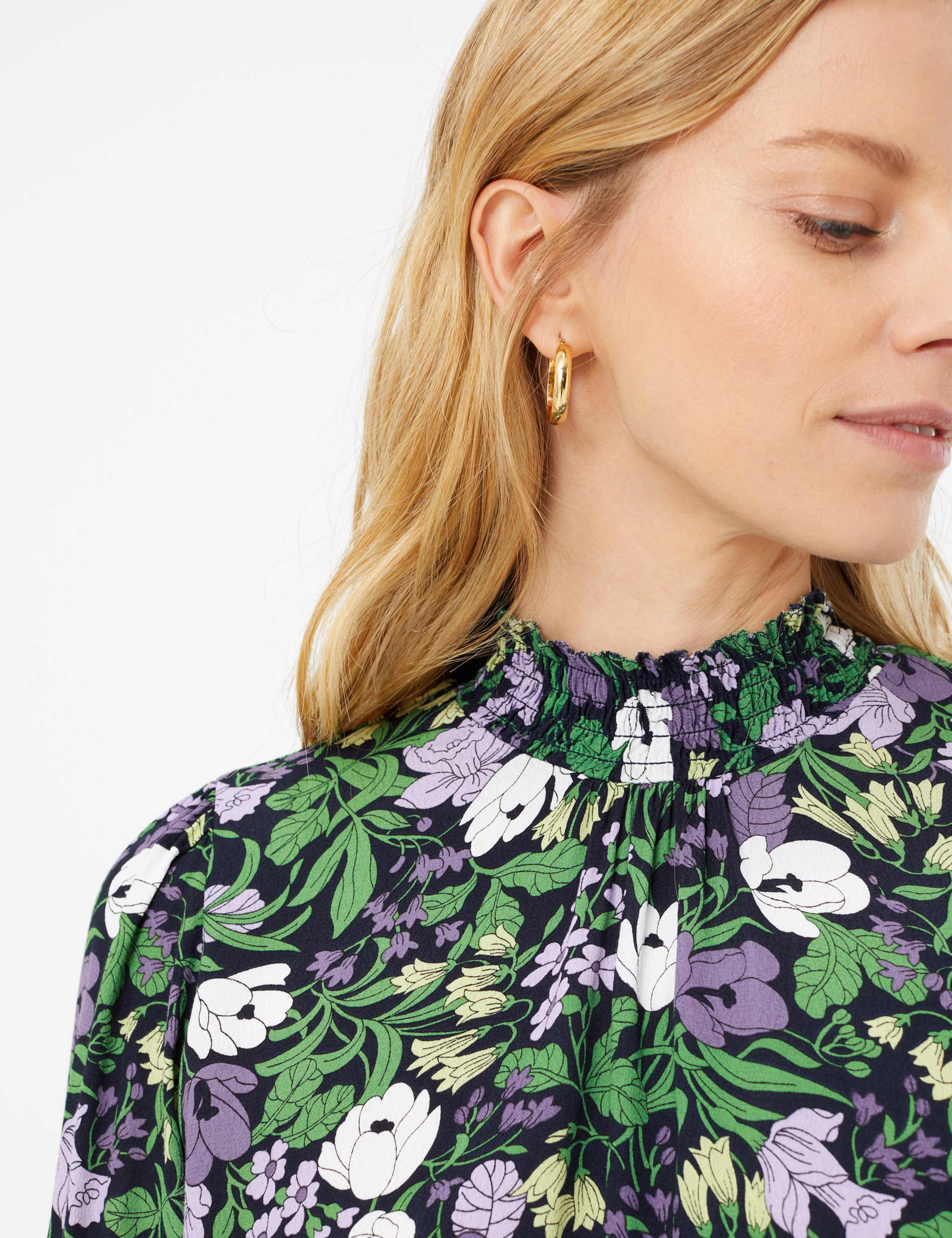 Floral Waisted Midi Dress 7 of 8