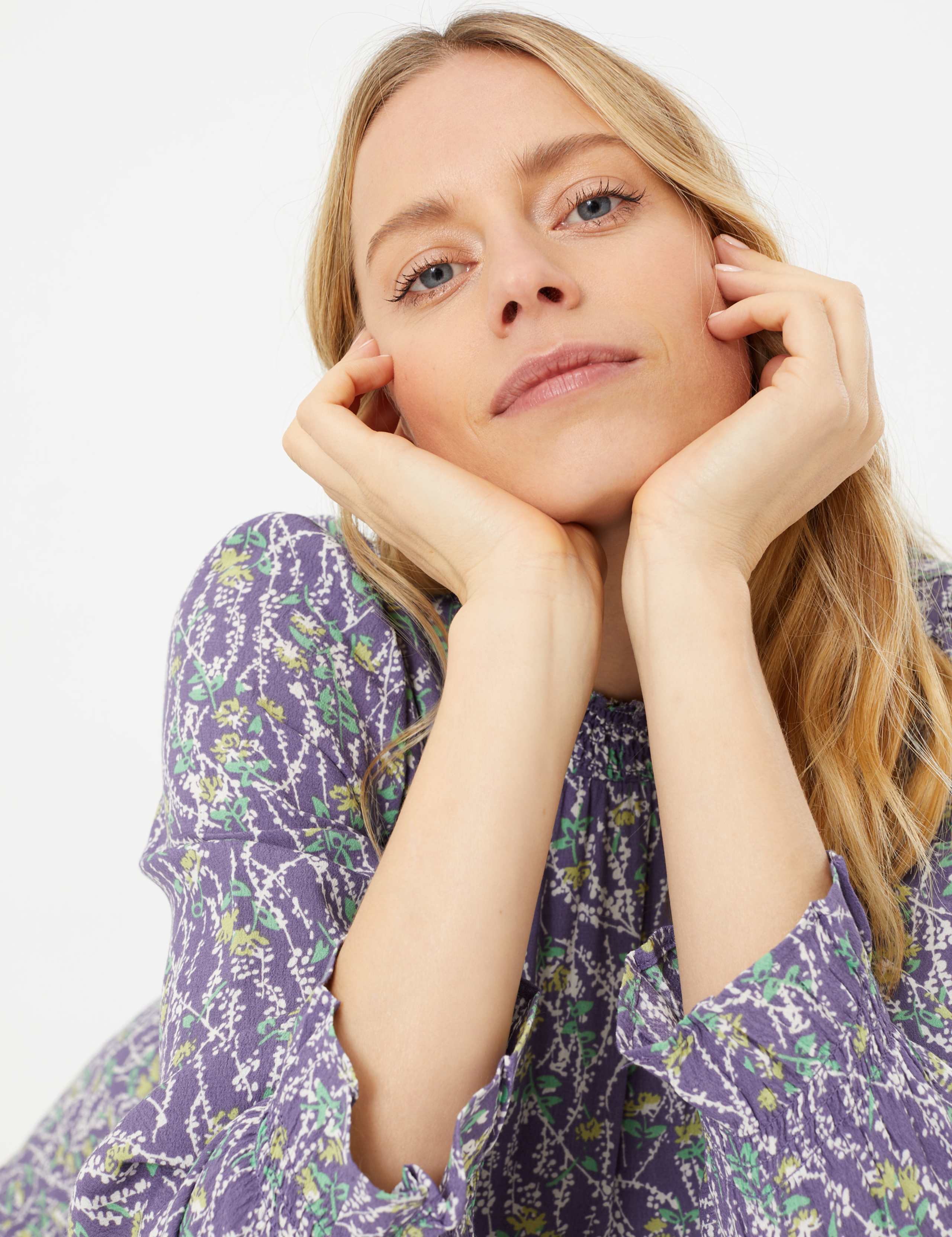 Floral Waisted Midi Dress 6 of 7