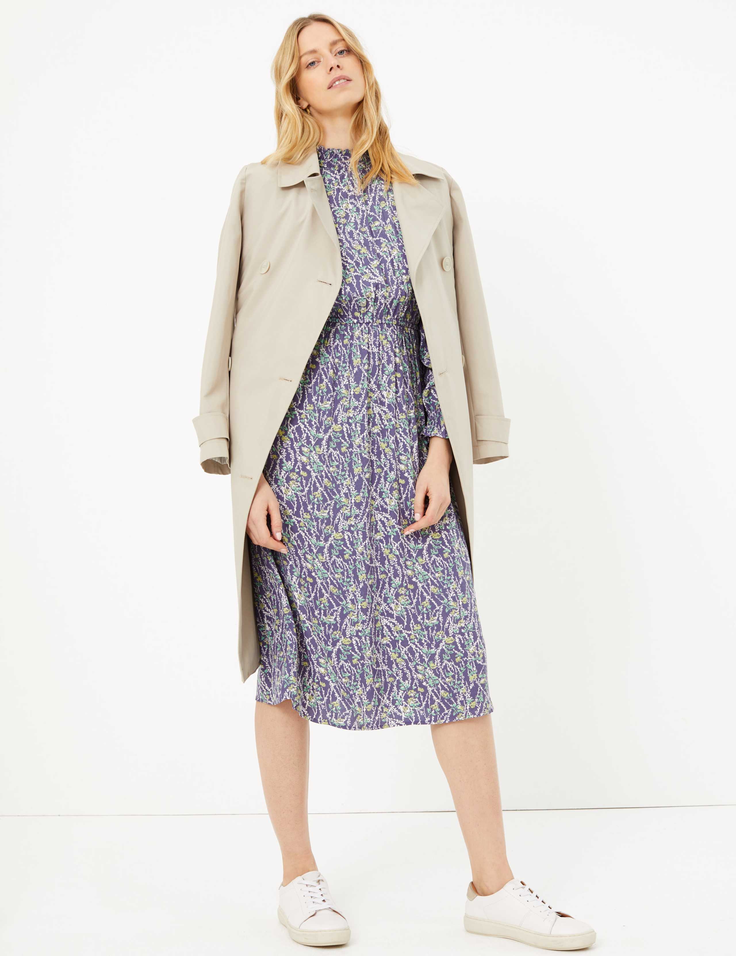 Floral Waisted Midi Dress 7 of 7