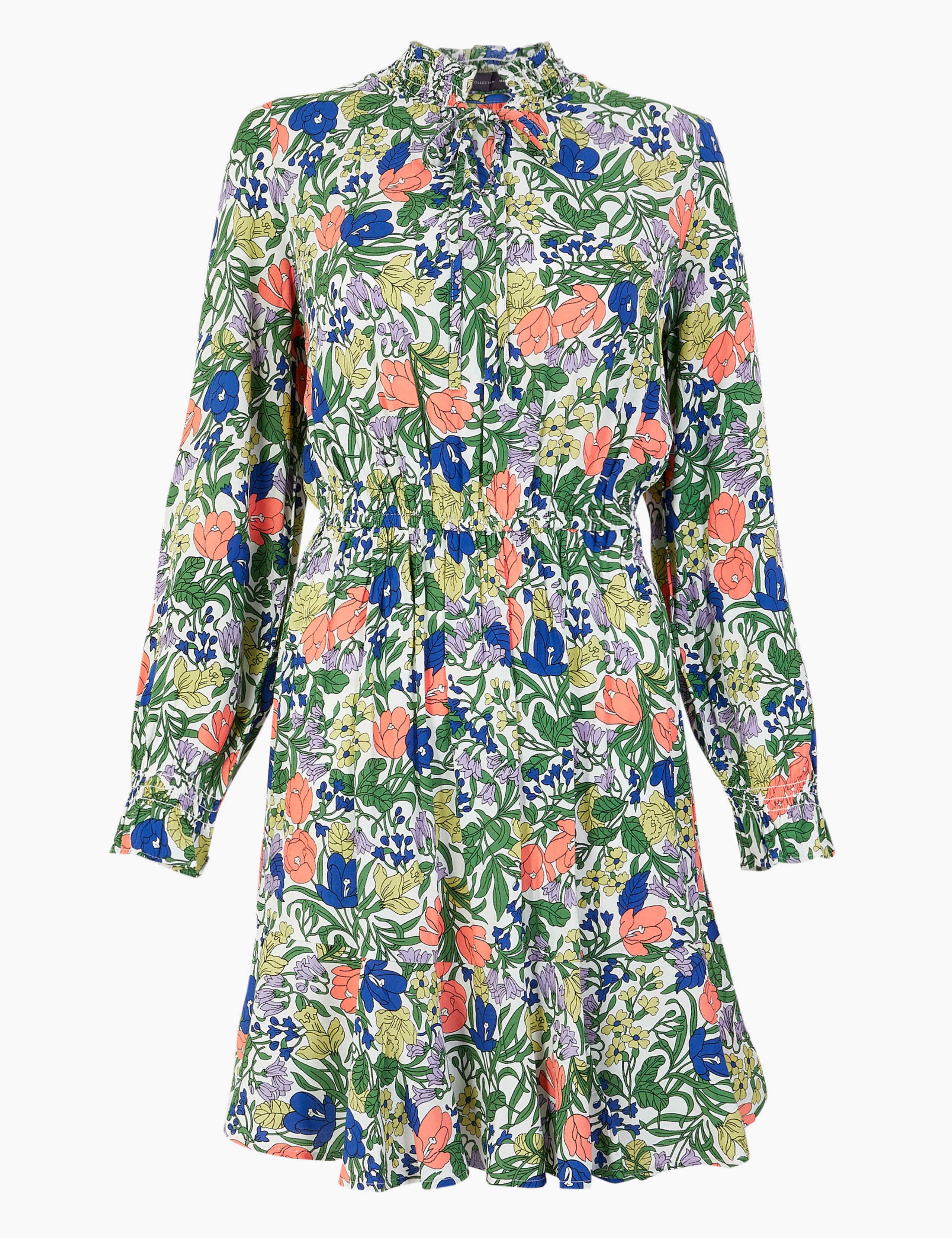 Floral Tie Waisted Mini Dress 2 of 5