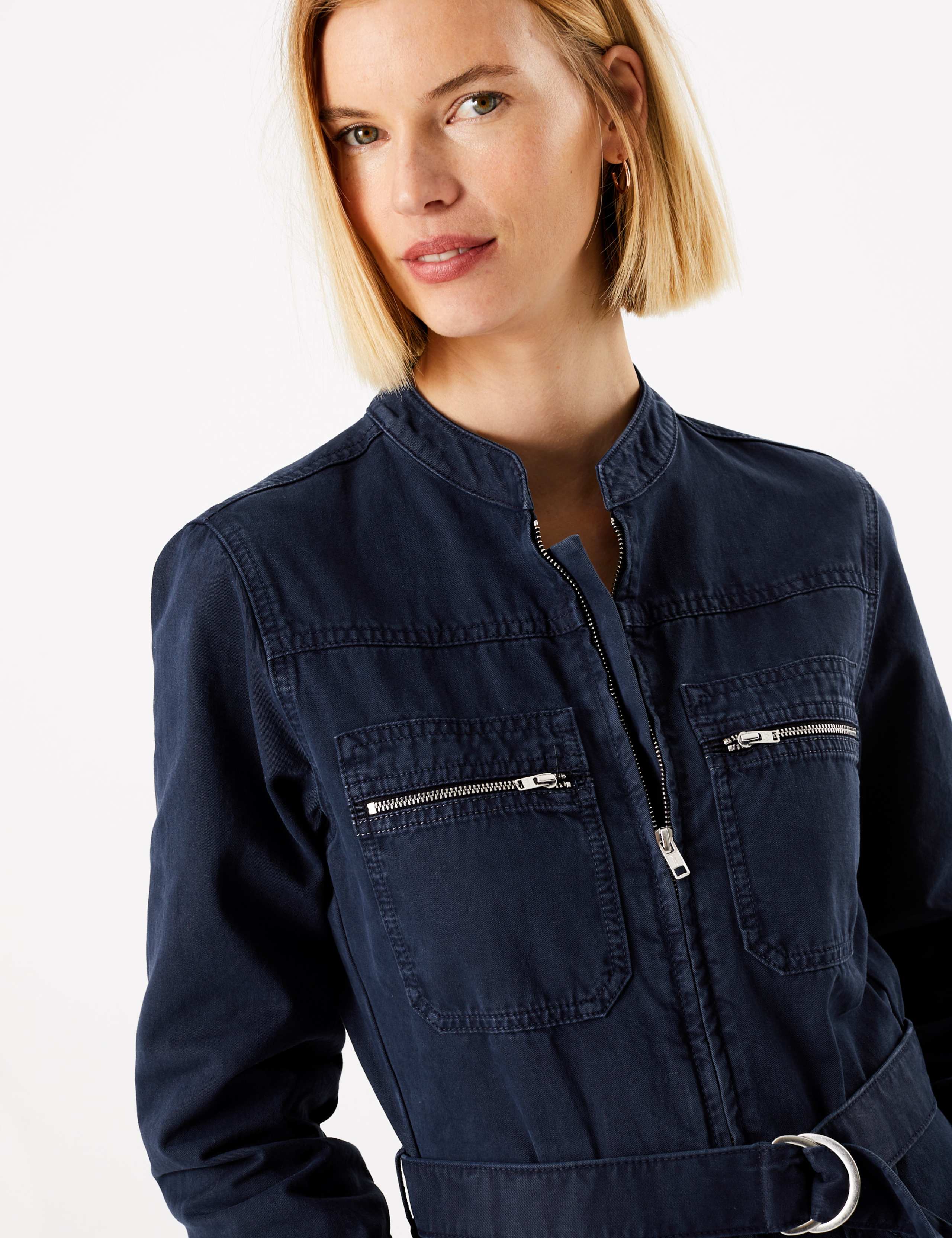 Denim Twill Belted Boilersuit 3 of 4