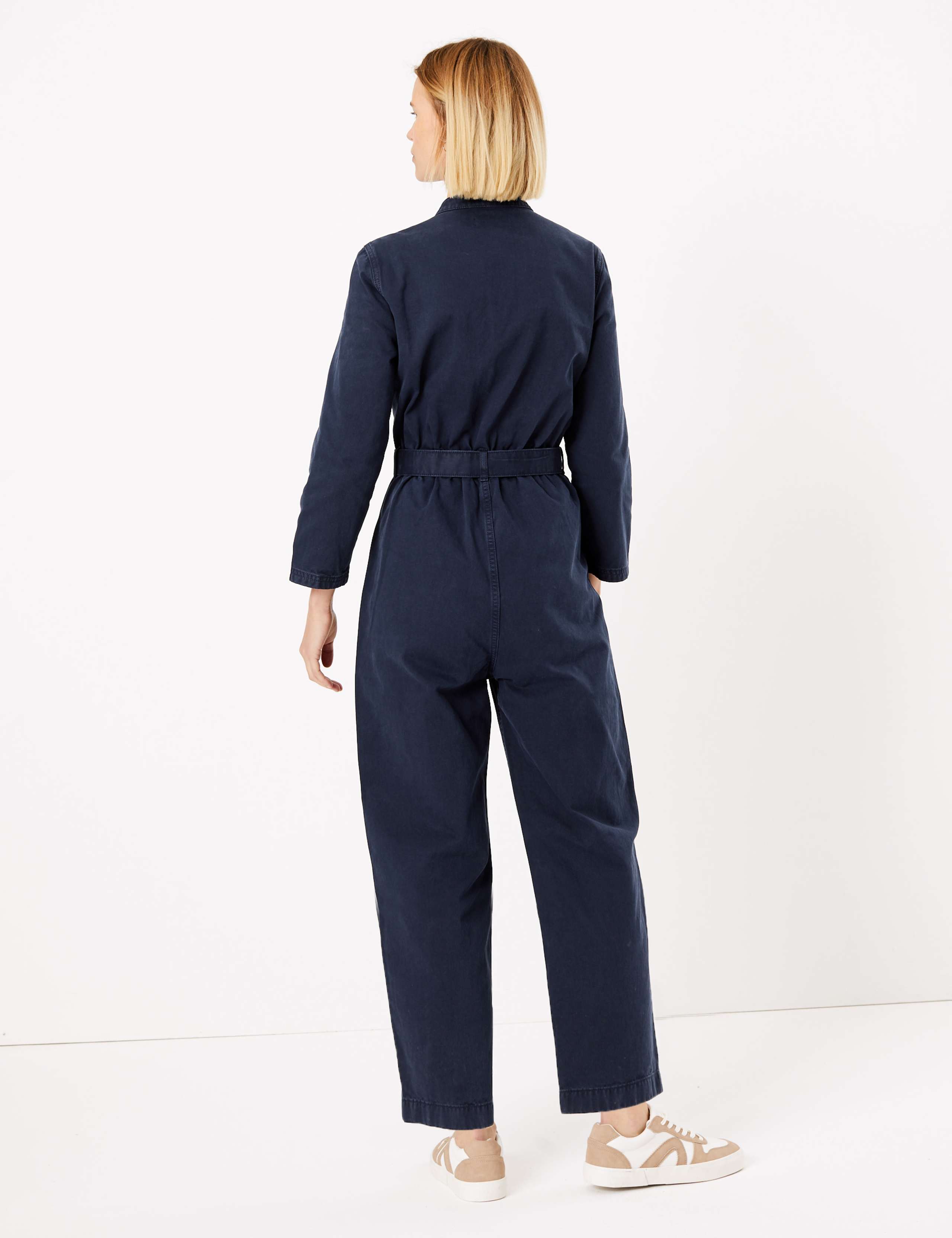 Denim Twill Belted Boilersuit 4 of 4