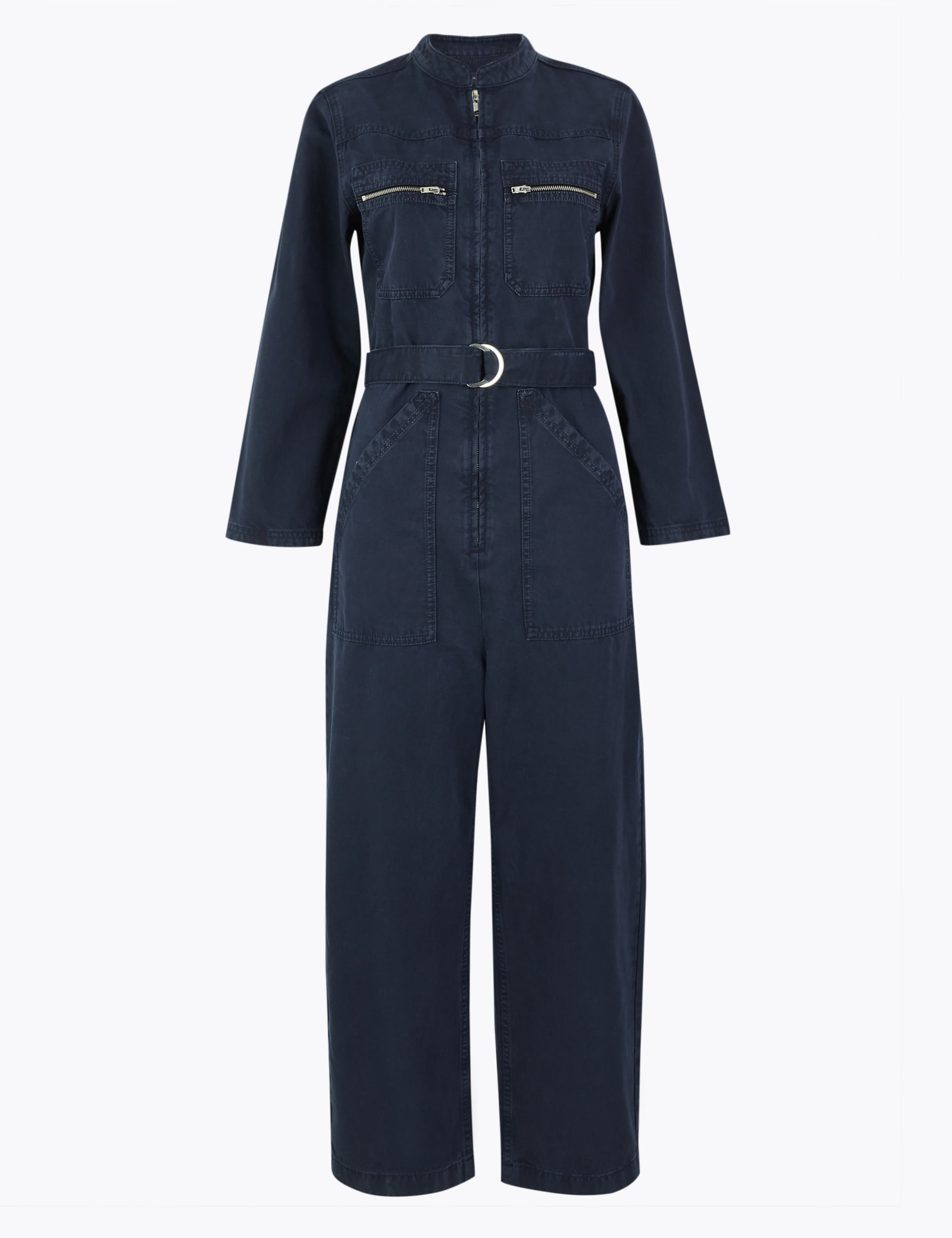 Denim Twill Belted Boilersuit 2 of 4