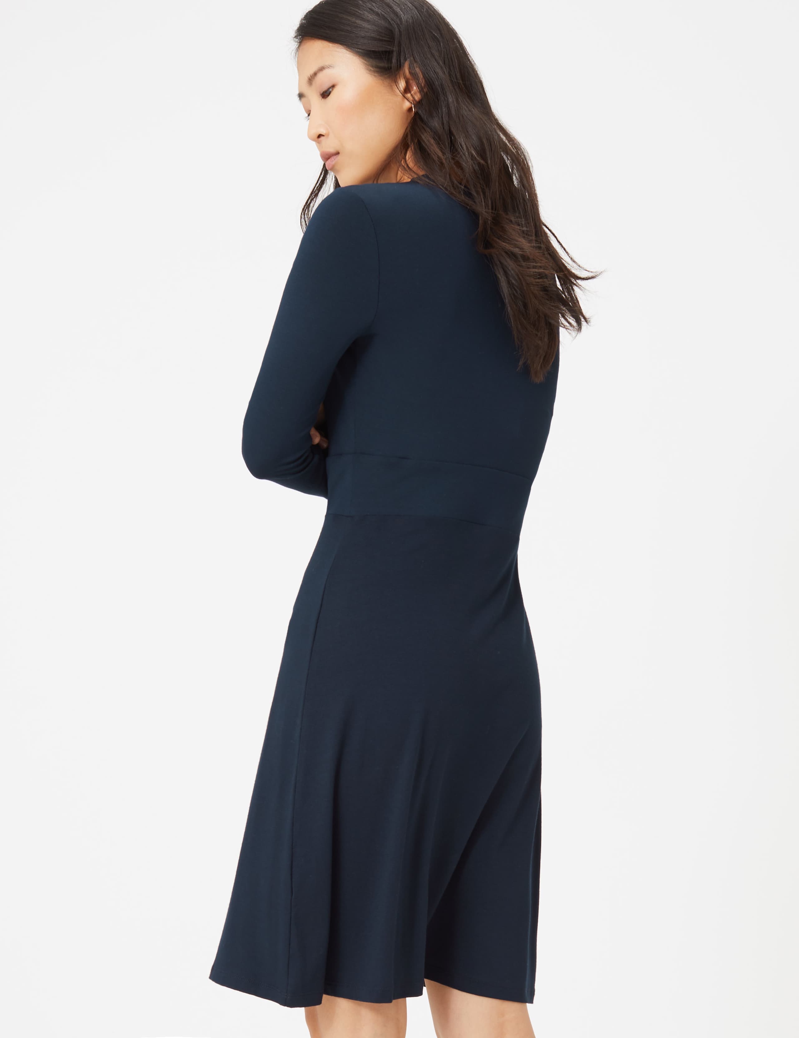 Knee Length Jersey Fit & Flare Dress 4 of 4