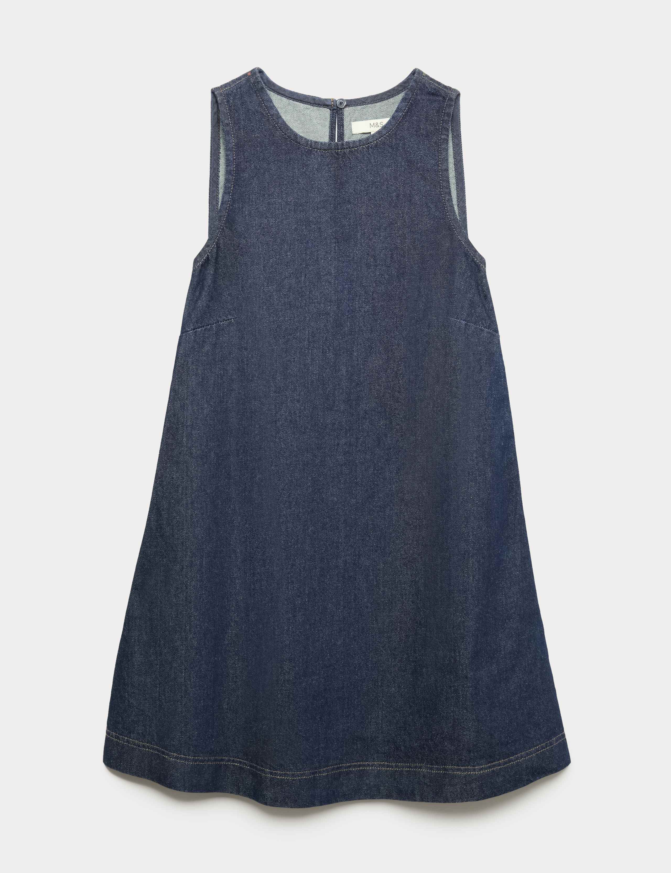 Denim Mini Swing Dress 2 of 6