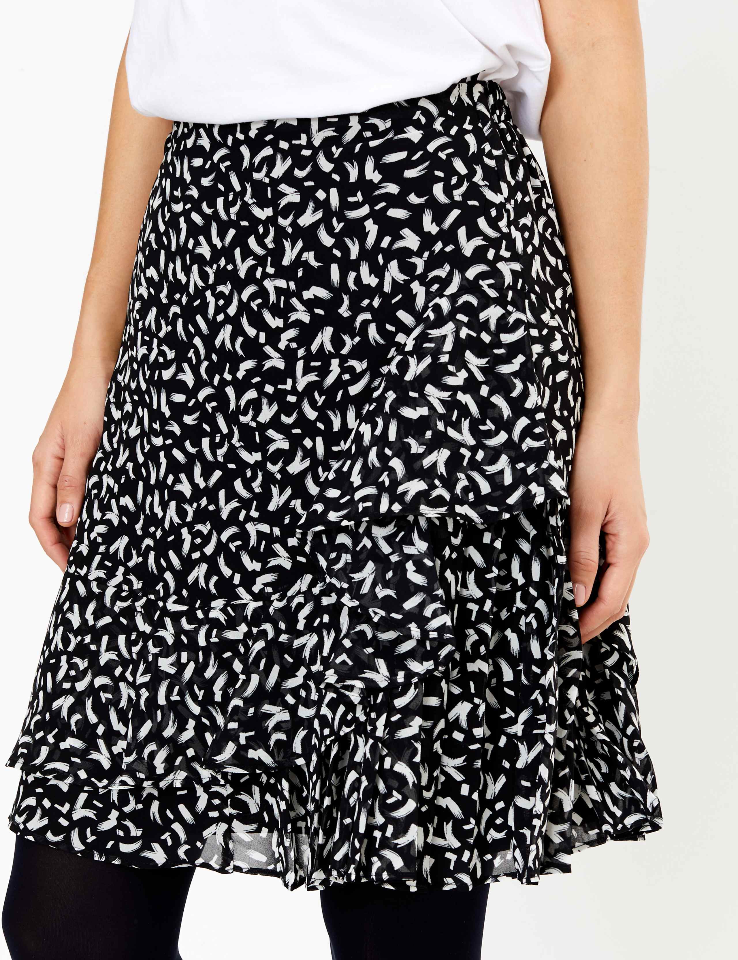 Ruffle Mini A-Line Skirt 4 of 4