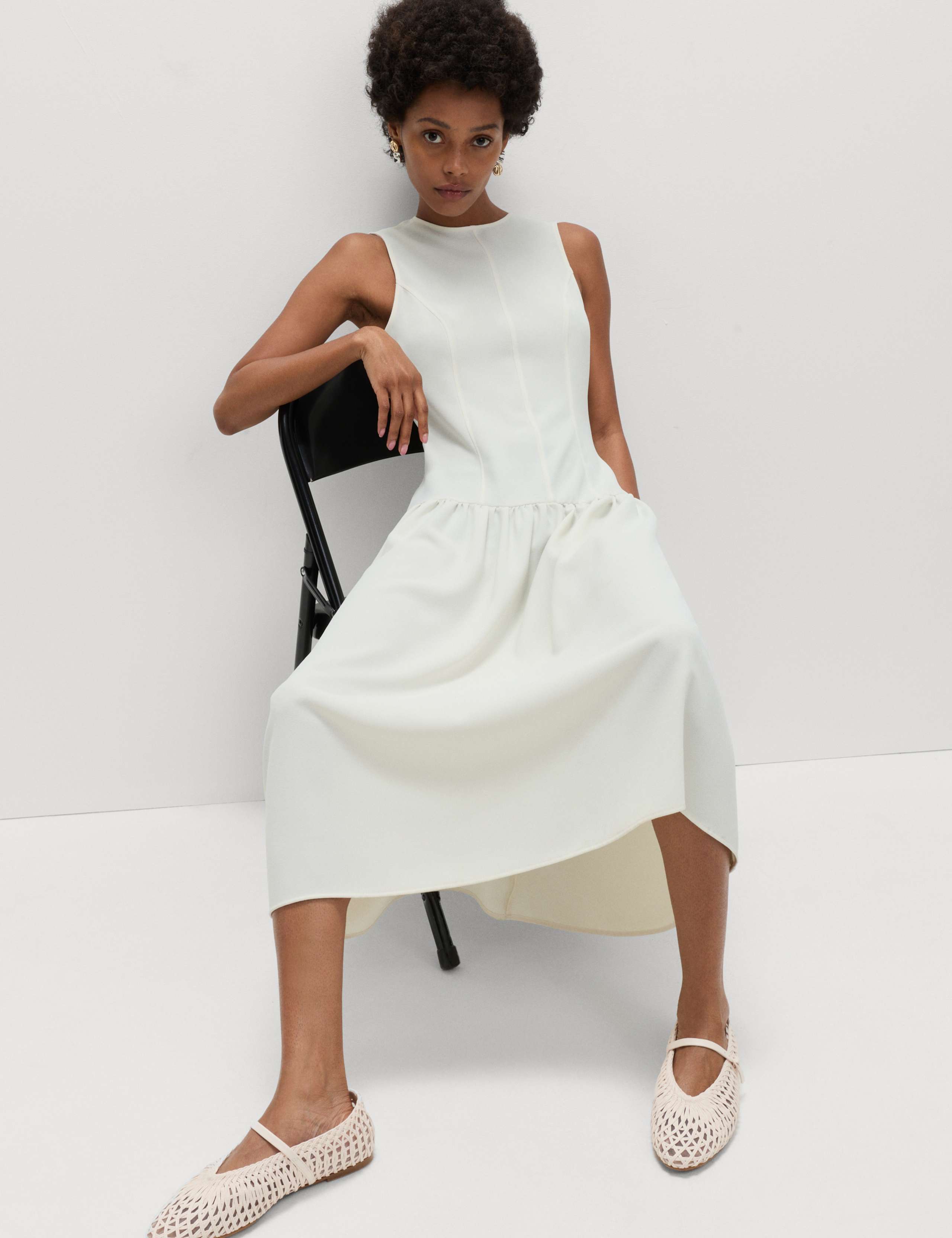 Midaxi Waisted Dress 1 of 7