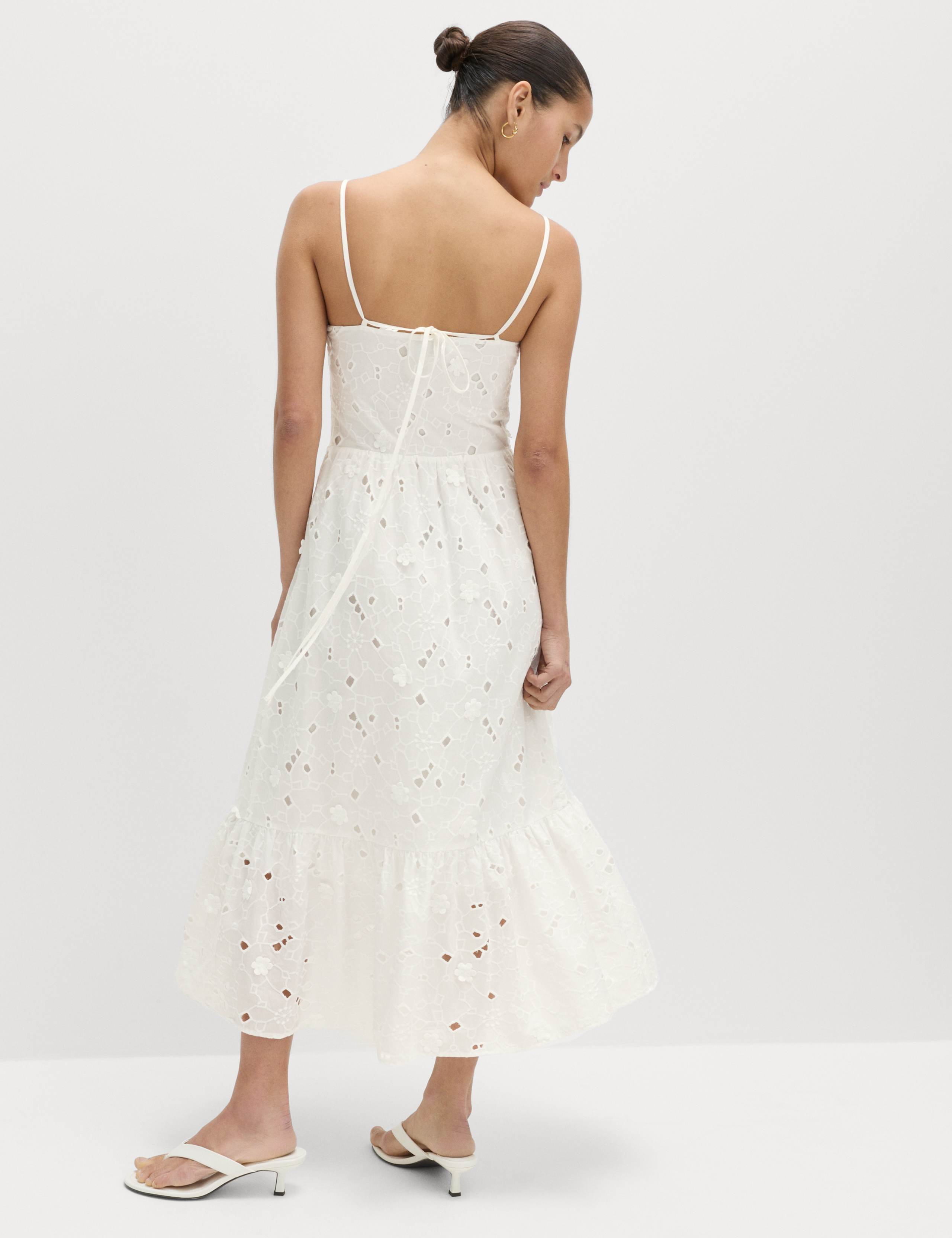 Pure Cotton Broderie Midaxi Cami Dress 3 of 6