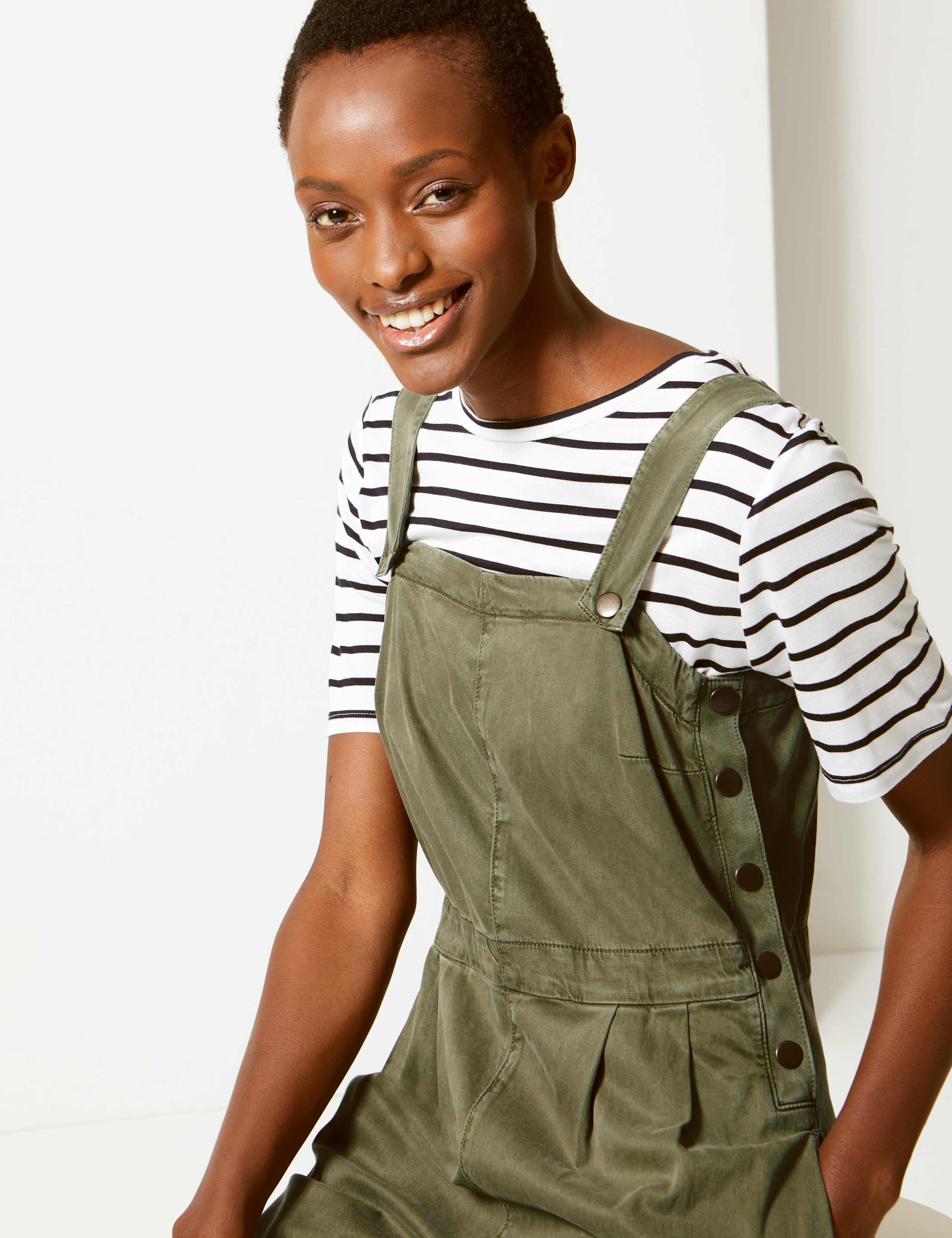 Cotton Blend Utility Jumpsuit 1 of 4