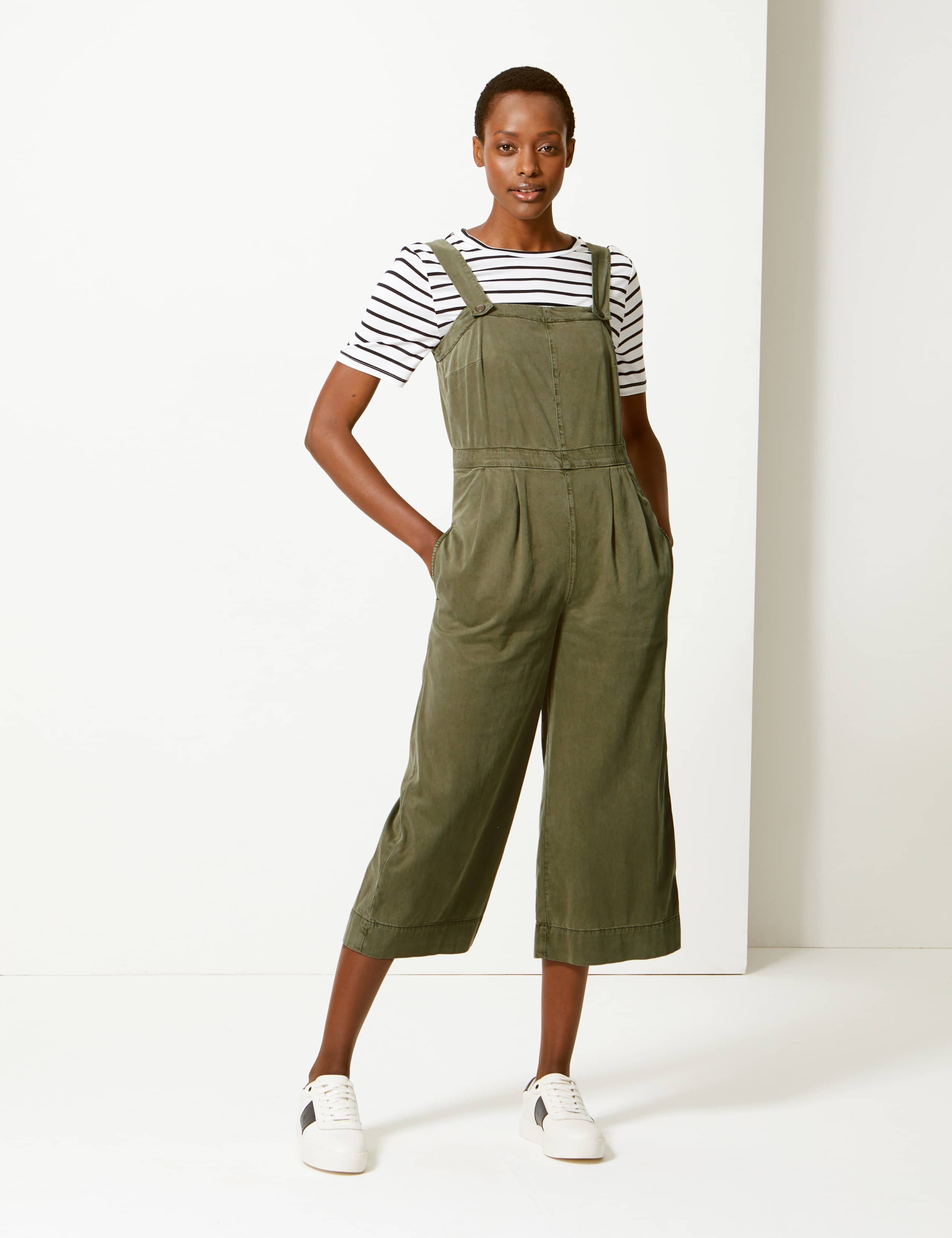 Cotton Blend Utility Jumpsuit 2 of 4