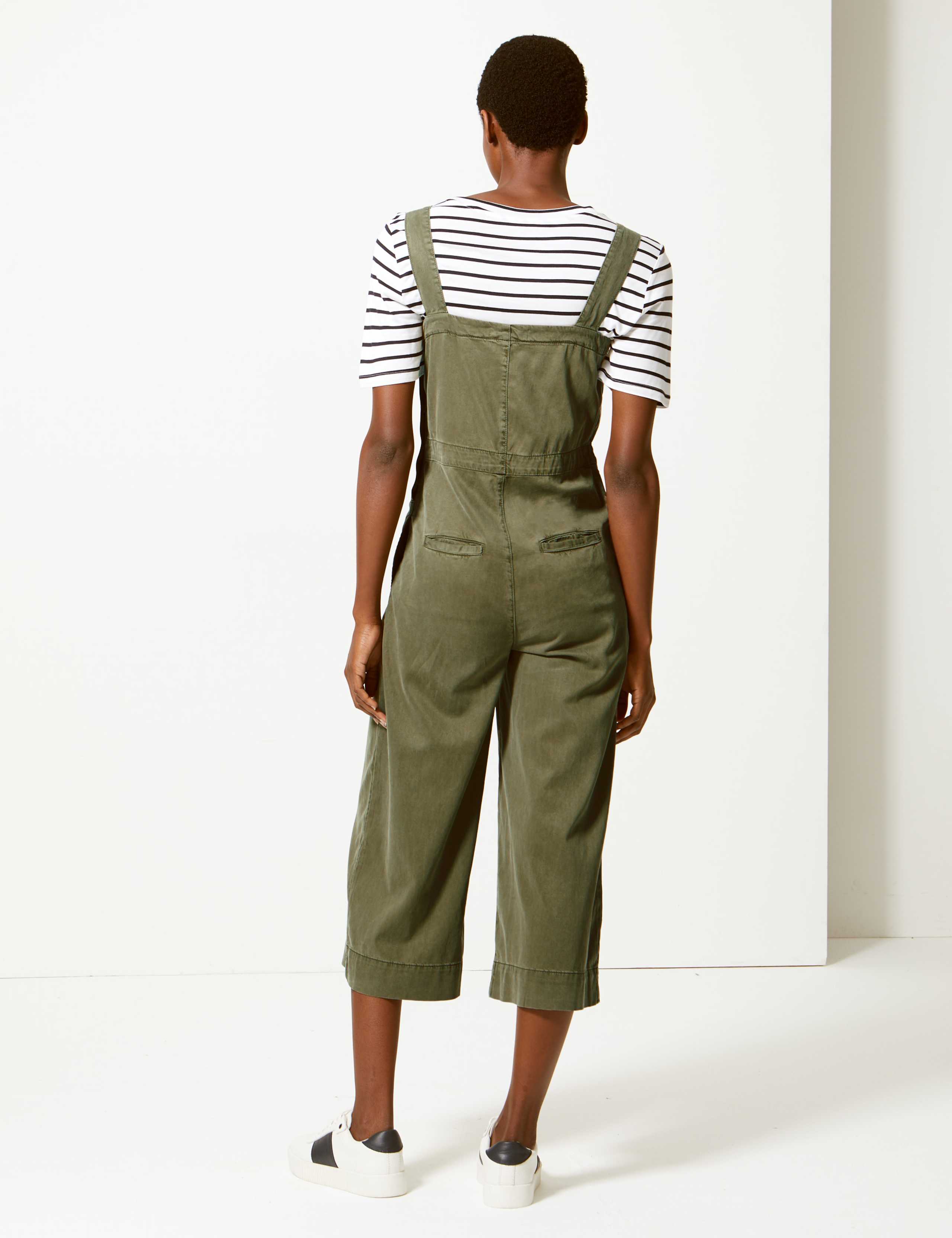 Cotton Blend Utility Jumpsuit 3 of 4
