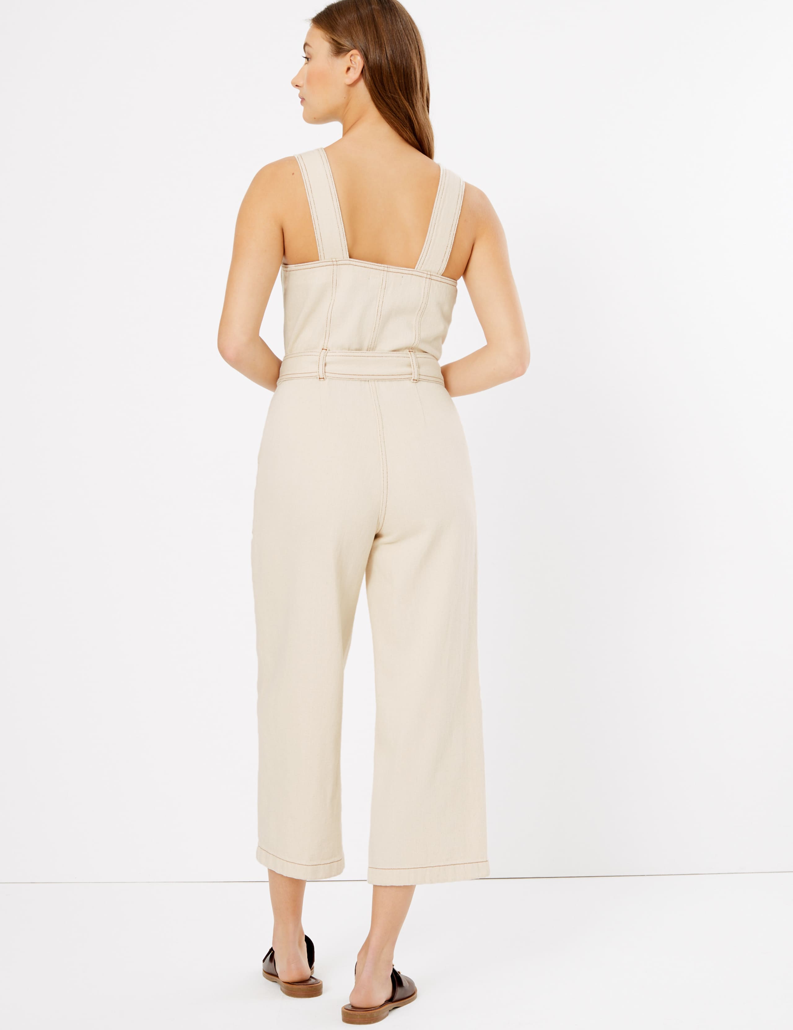 Denim Button Detailed Jumpsuit 4 of 6
