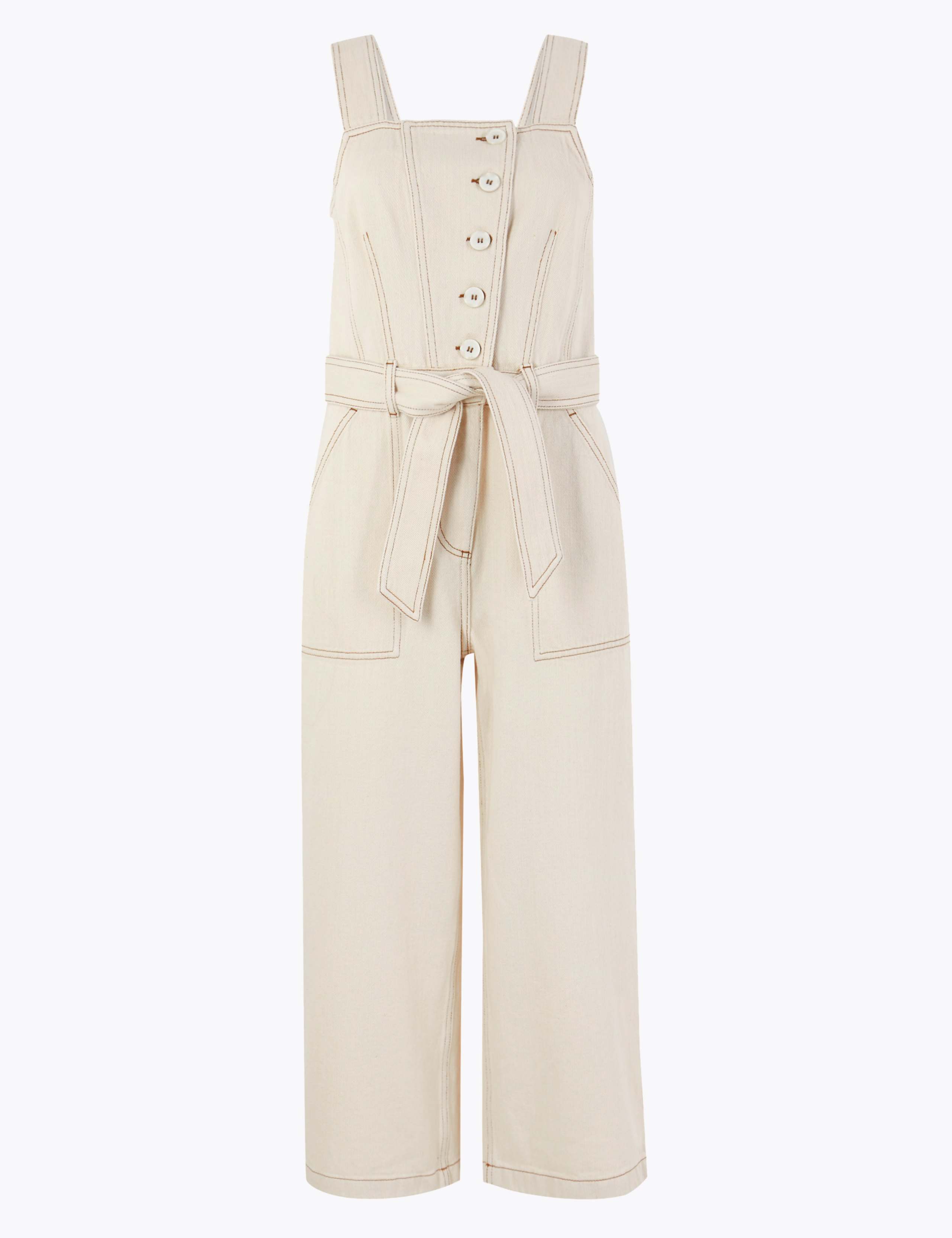 Denim Button Detailed Jumpsuit 2 of 6