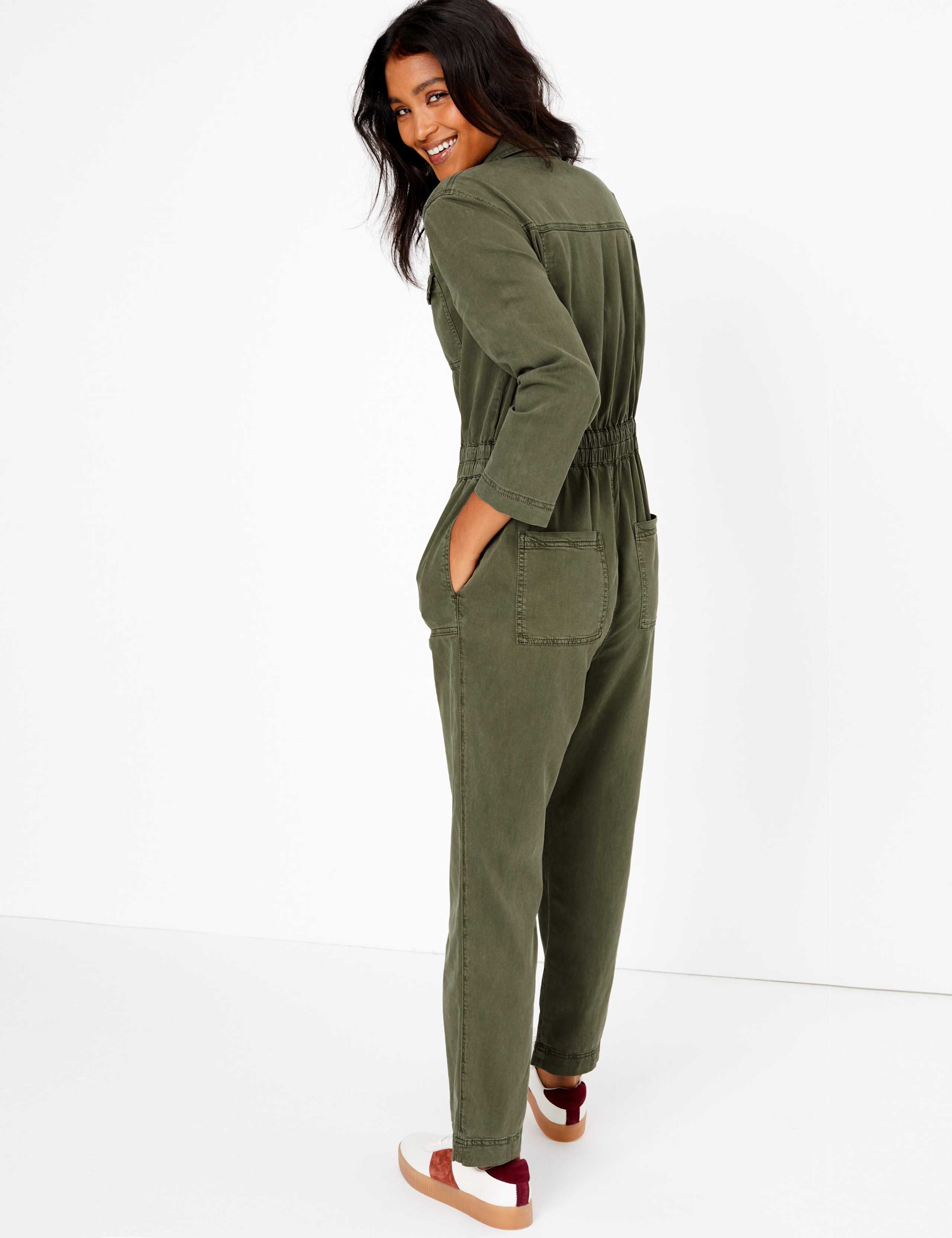 Cotton Blend Utility Waisted Jumpsuit 4 of 4