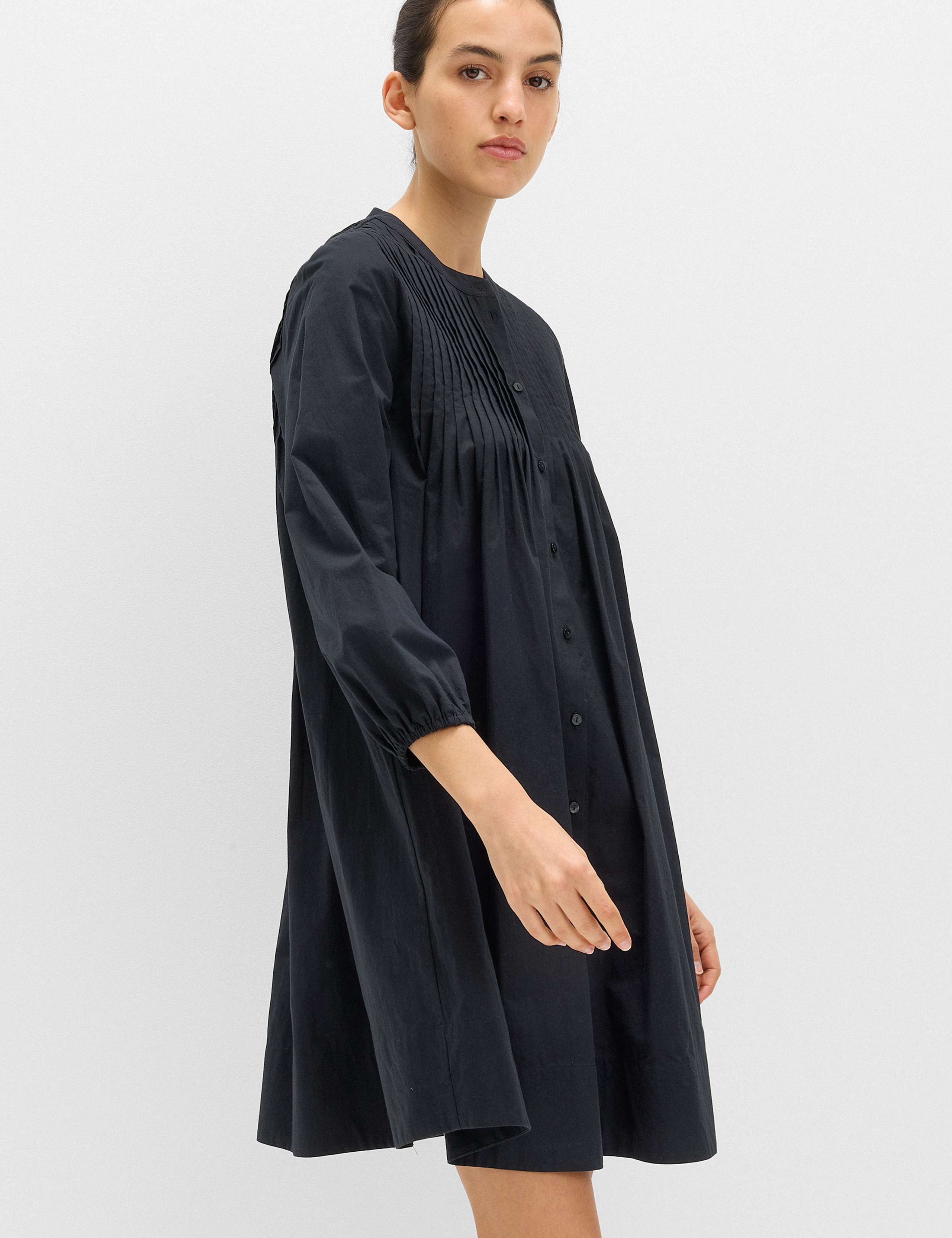 Pure Cotton Pintuck Mini Relaxed Dress 6 of 7