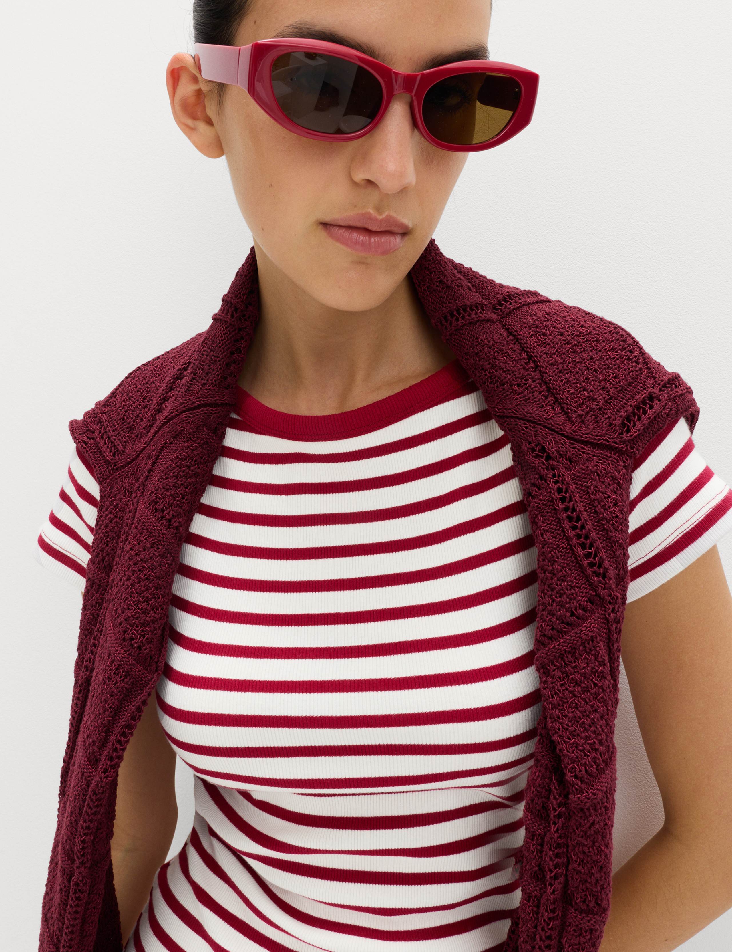 Cotton Rich Striped Mini Column Dress 4 of 6