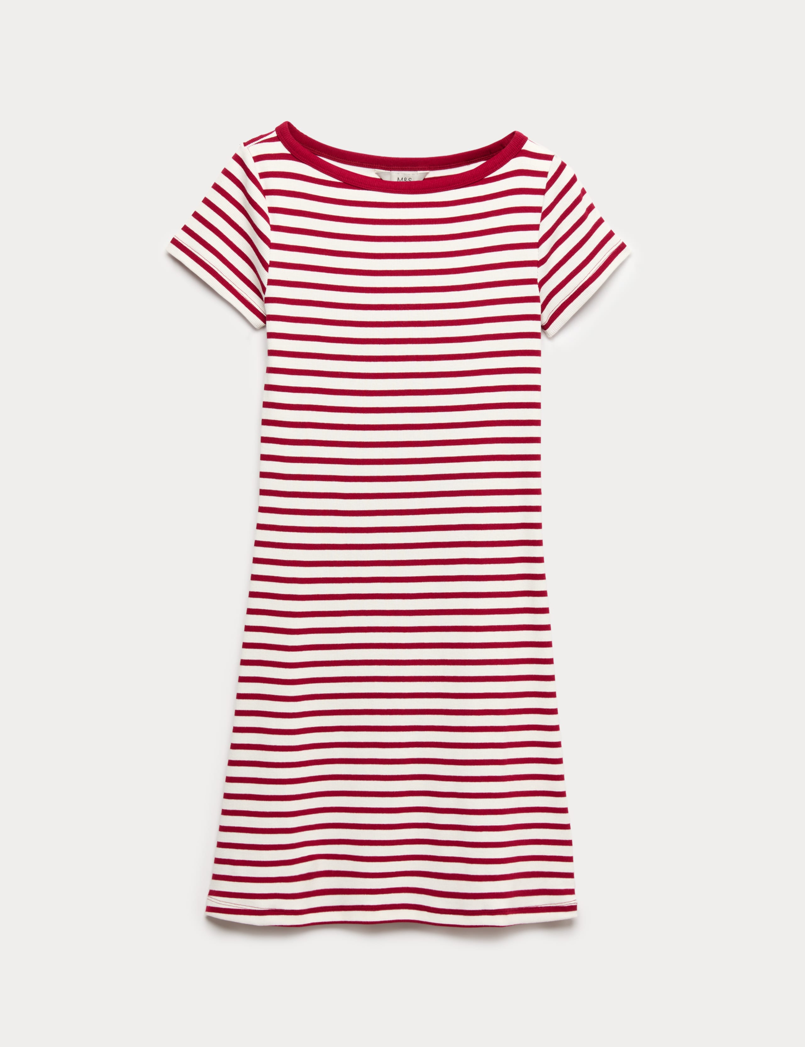 Cotton Rich Striped Mini Column Dress 2 of 6