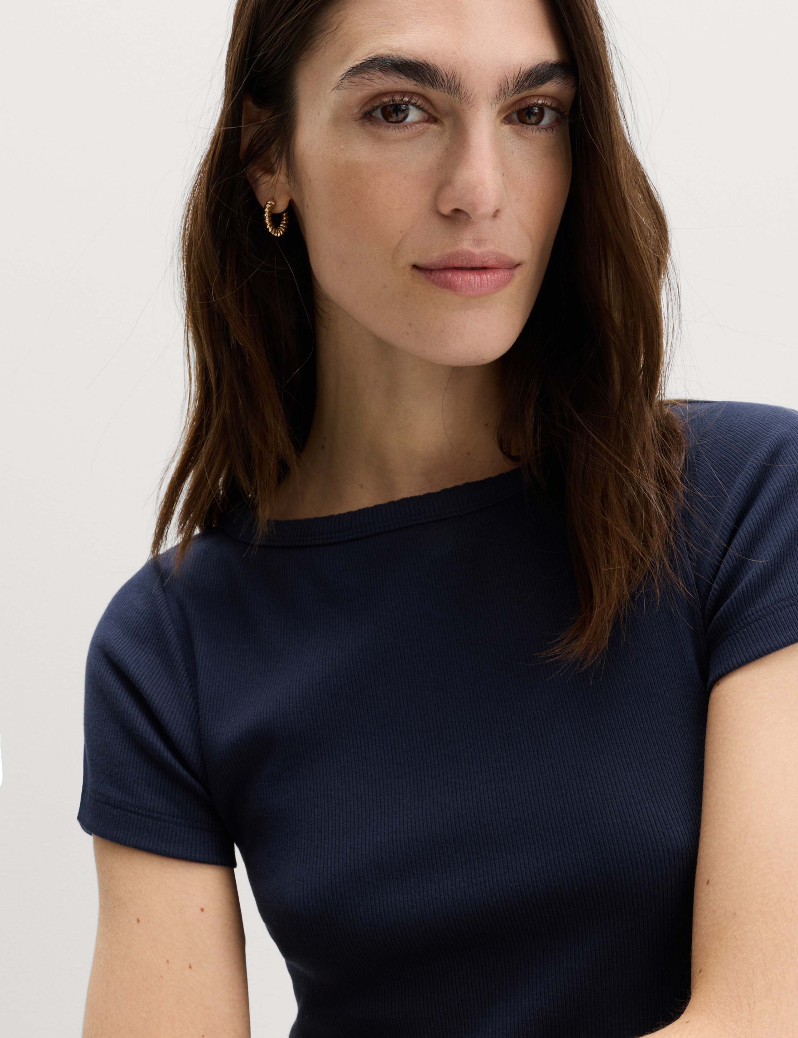 Cotton Rich Slash Neck Mini Column Dress 3 of 5