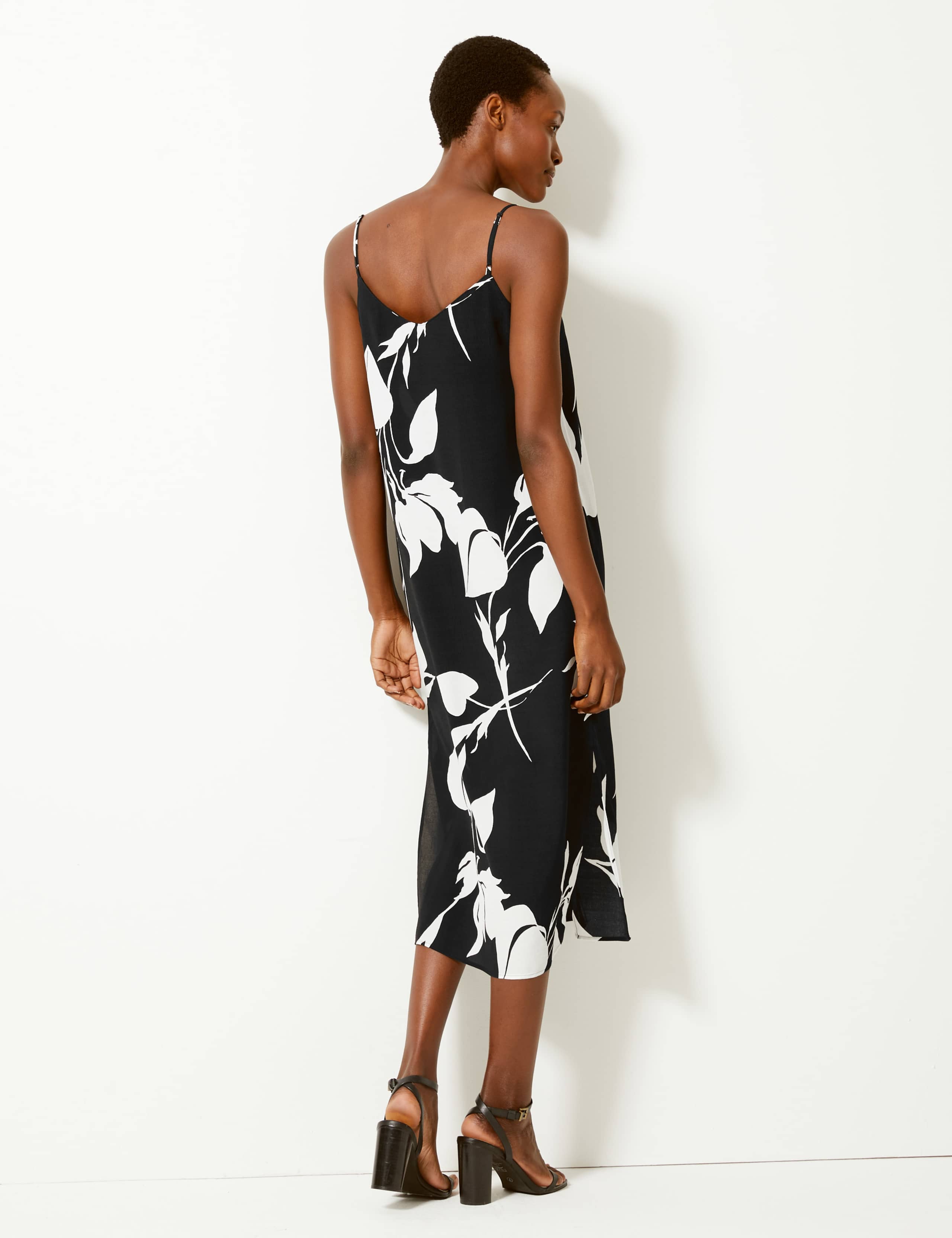 Printed Slip Midi Dress 4 of 4