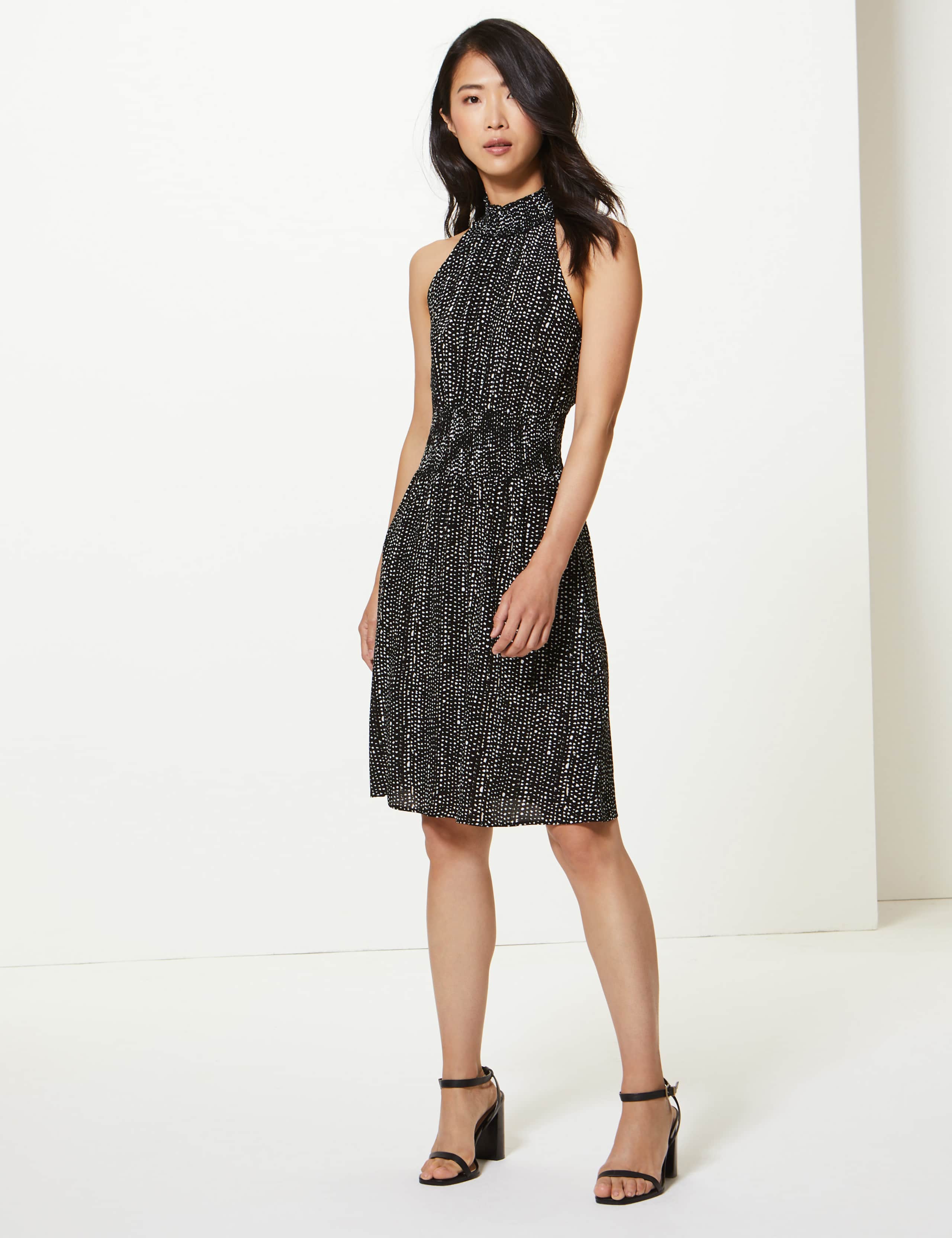 Printed Waisted Dress 3 of 4