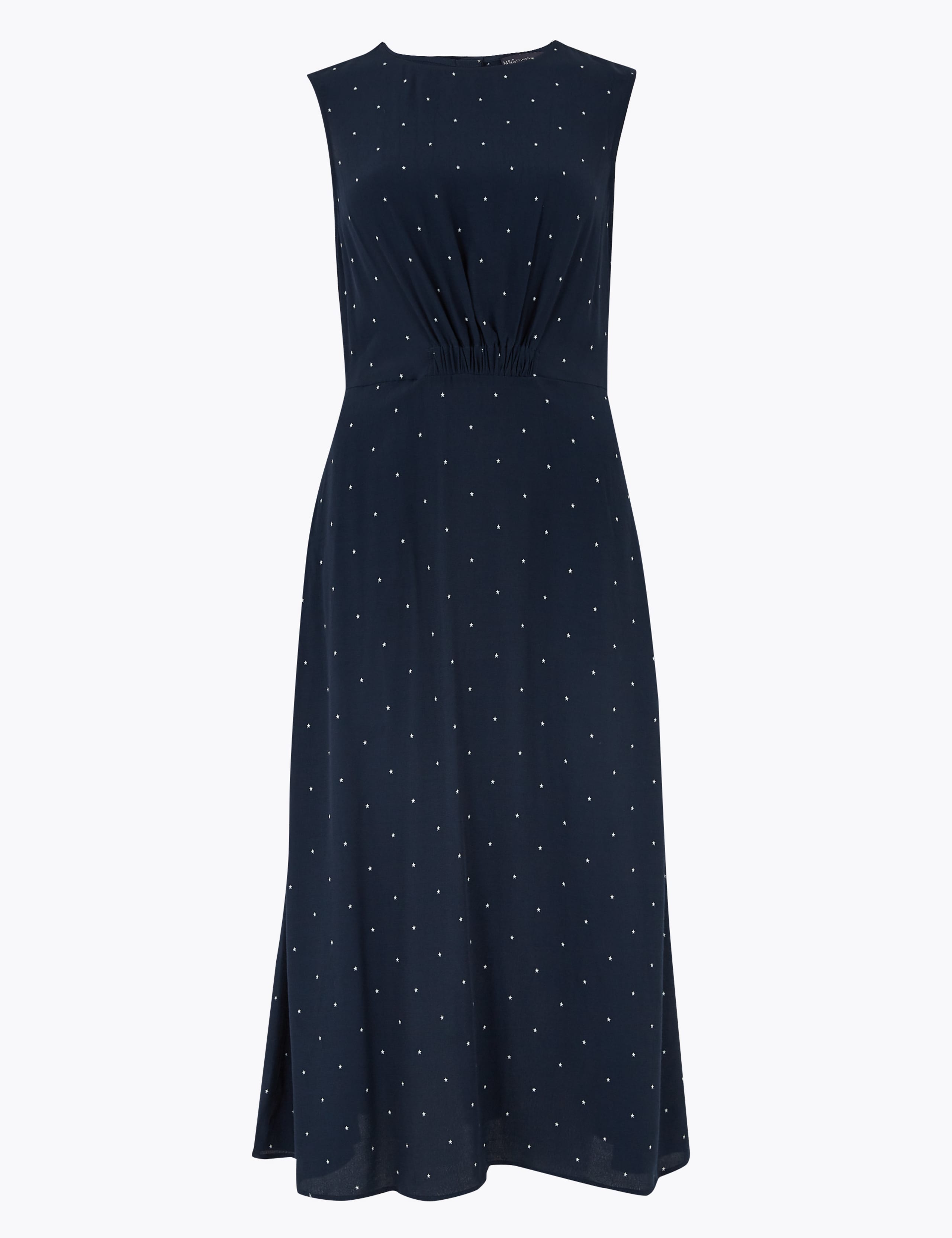 Printed Midi Waisted Dress 2 of 6