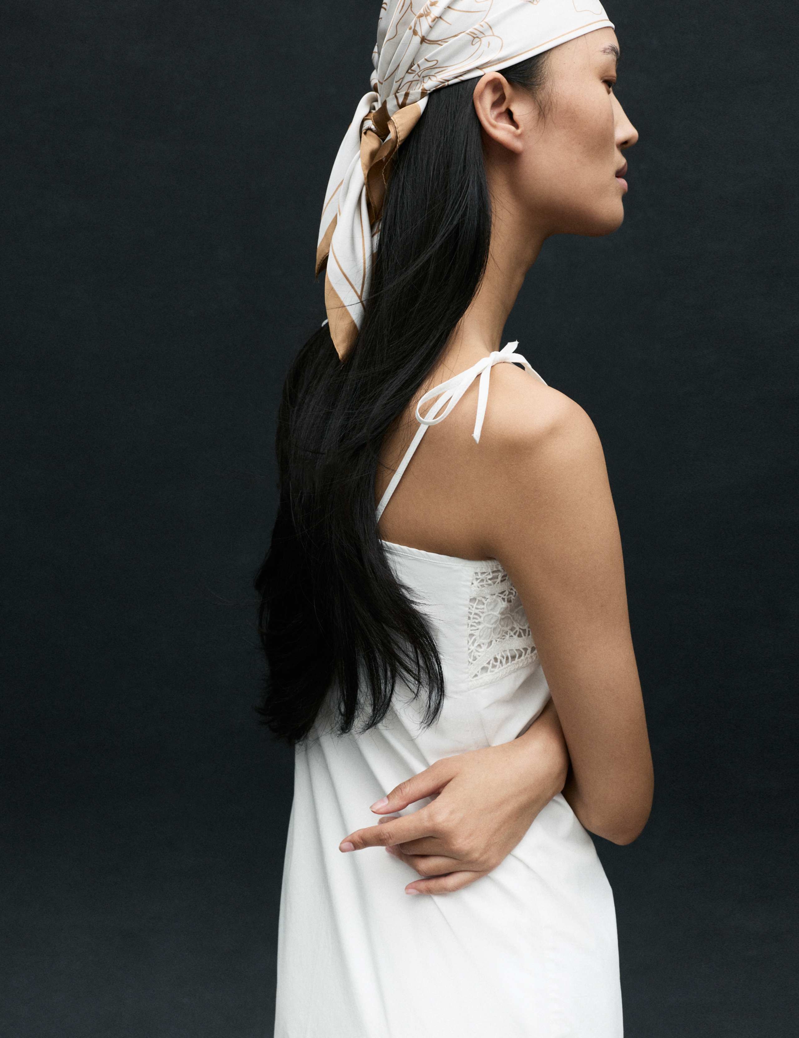 Pure Cotton Cutwork Mini Cami Dress 3 of 7