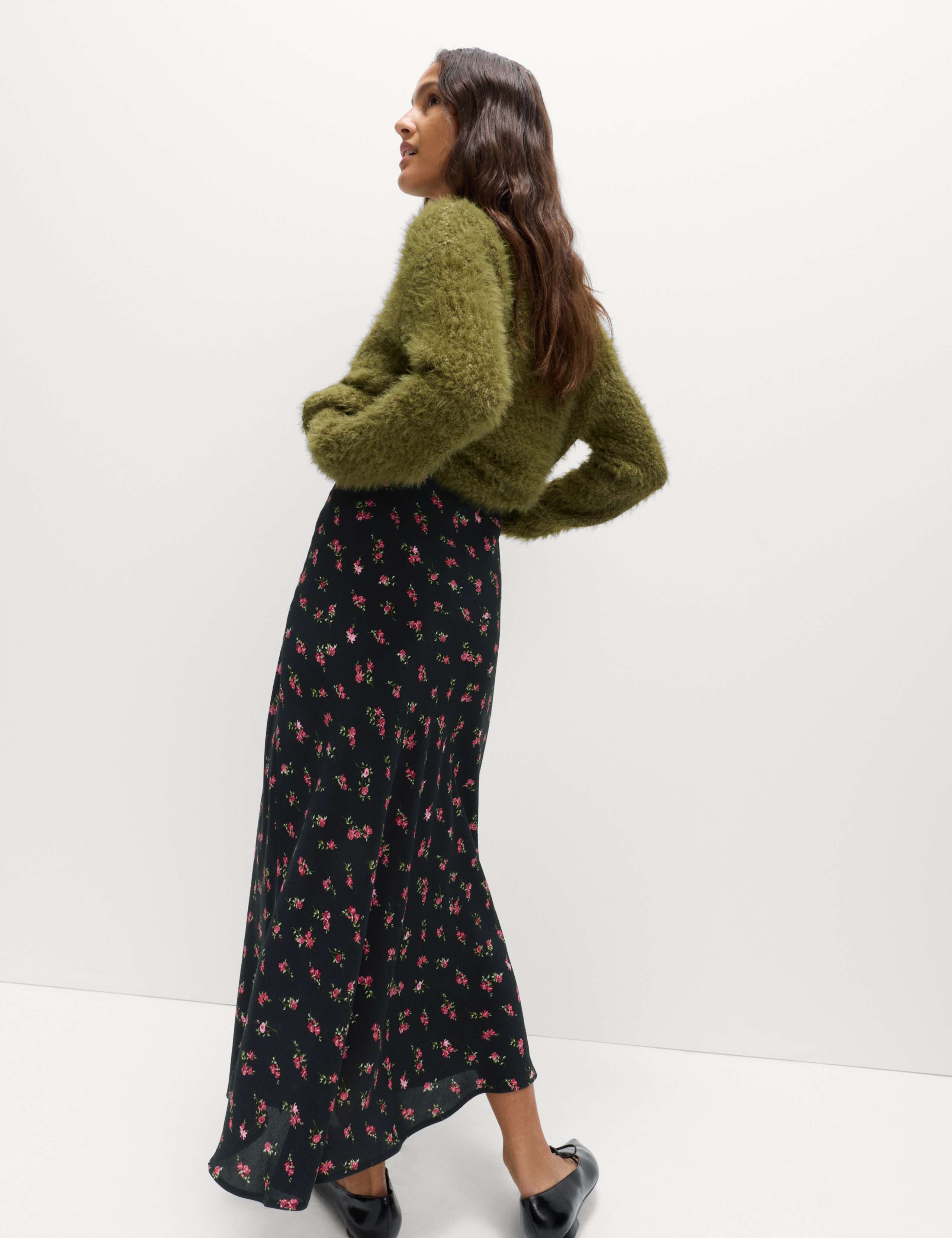 Floral Midaxi A-Line Skirt 6 of 6