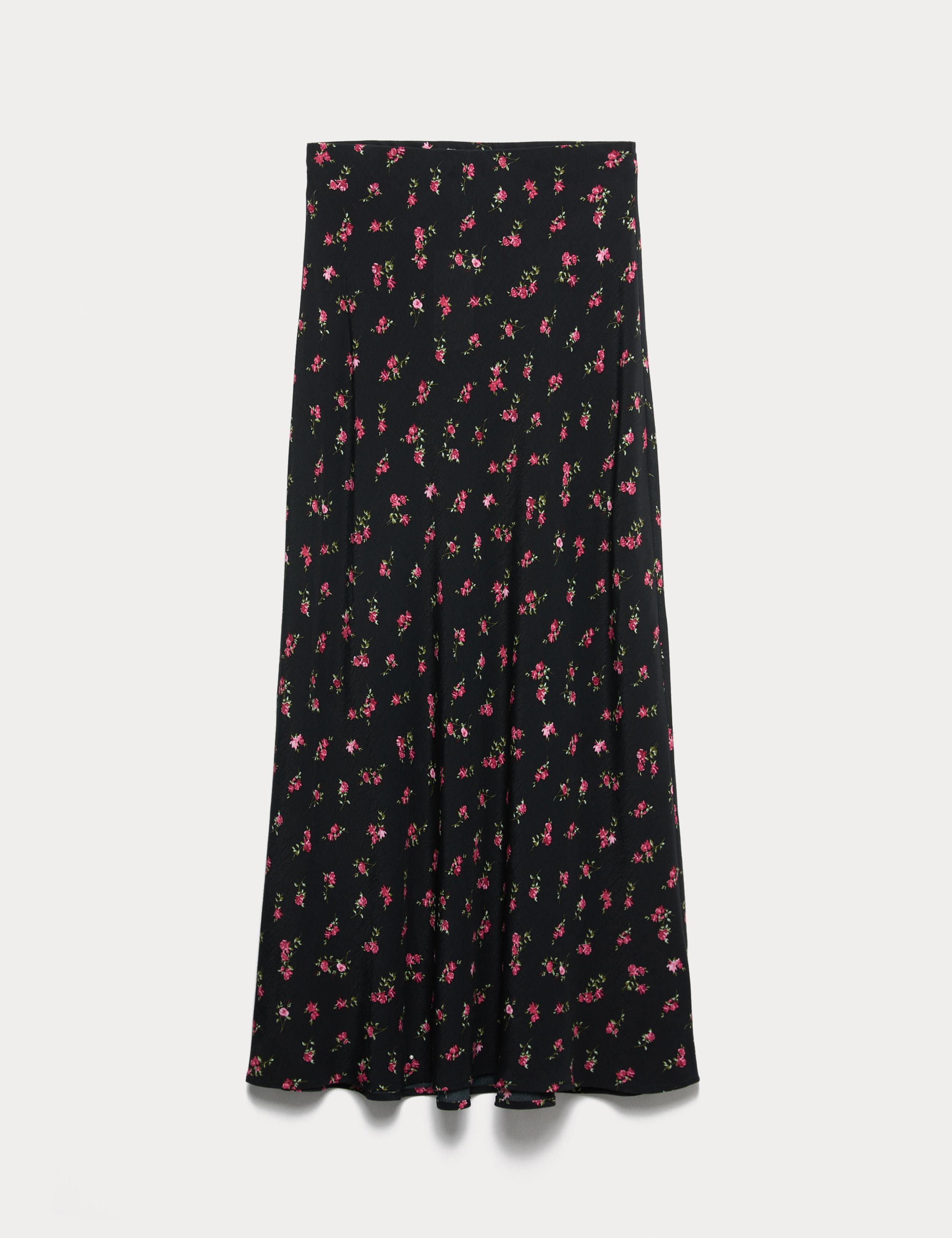 Floral Midaxi A-Line Skirt 2 of 6