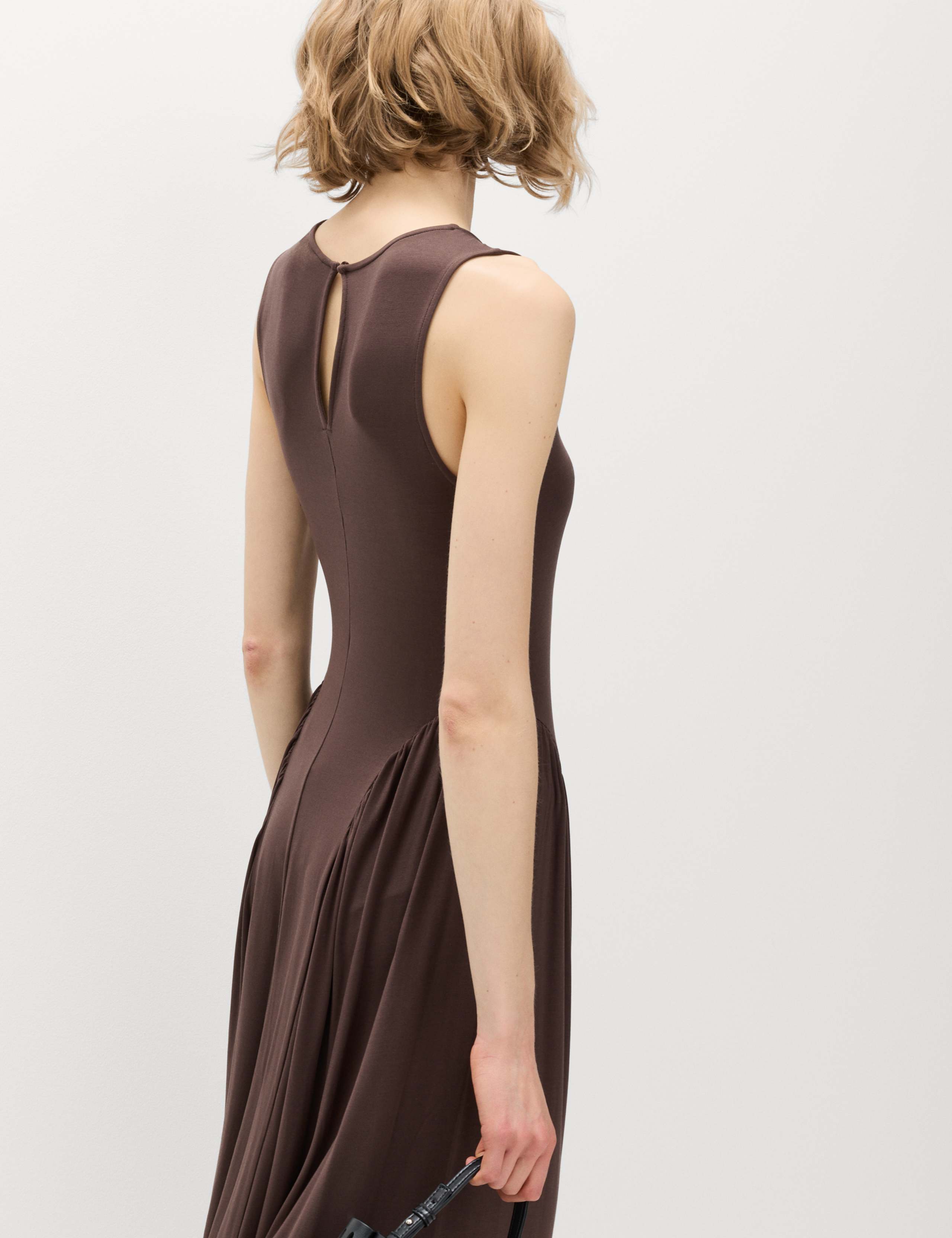 Lyocell Rich Dropped Waist Midi Dress 6 of 7