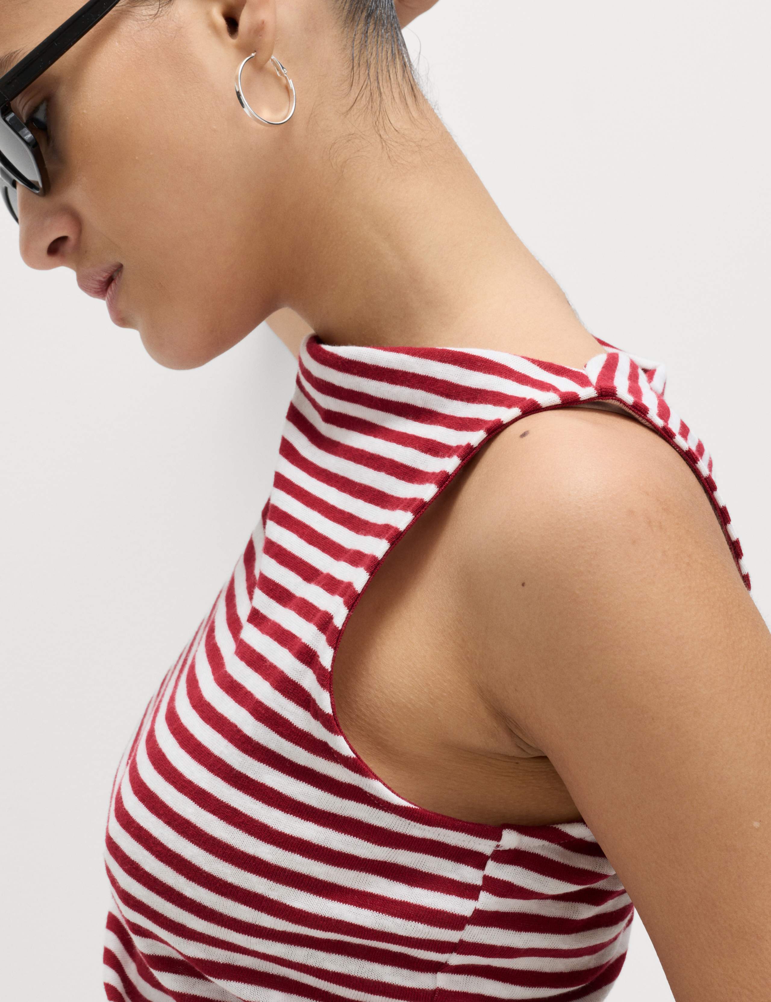 Cotton Rich Striped Mini Column Dress 4 of 7