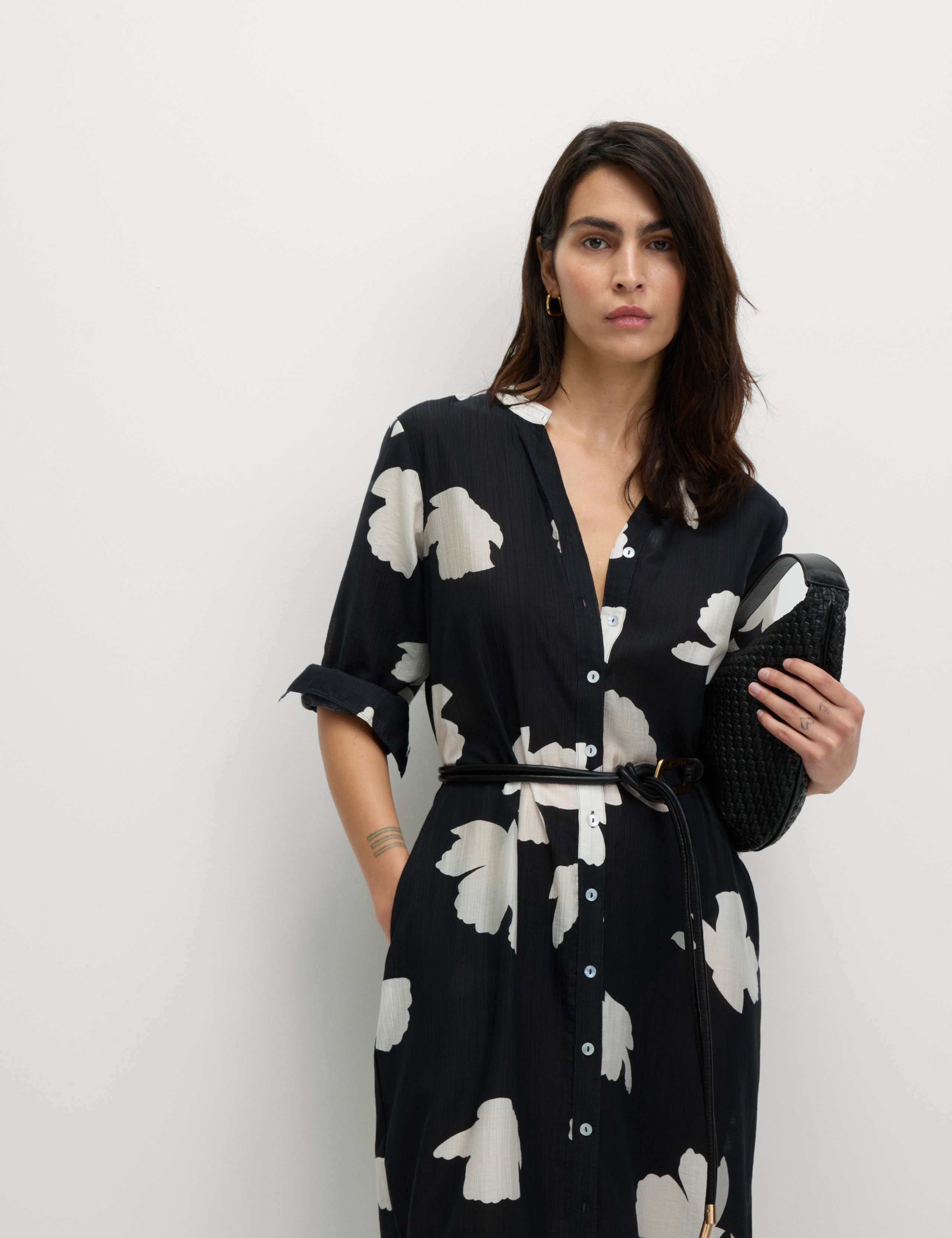 Lyocell Rich Printed Midi Relaxed Dress 5 of 6