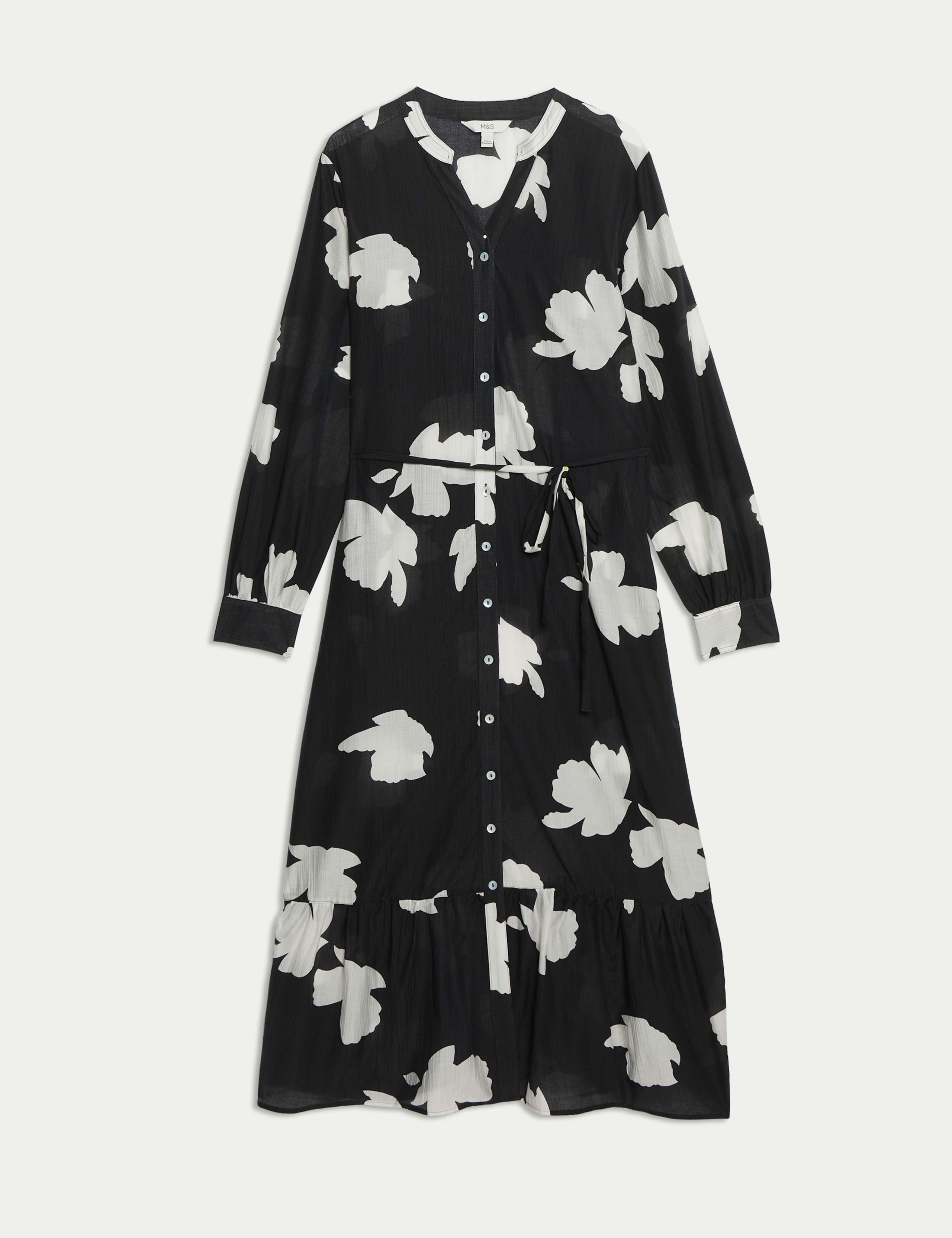 Lyocell Rich Printed Midi Relaxed Dress 2 of 6