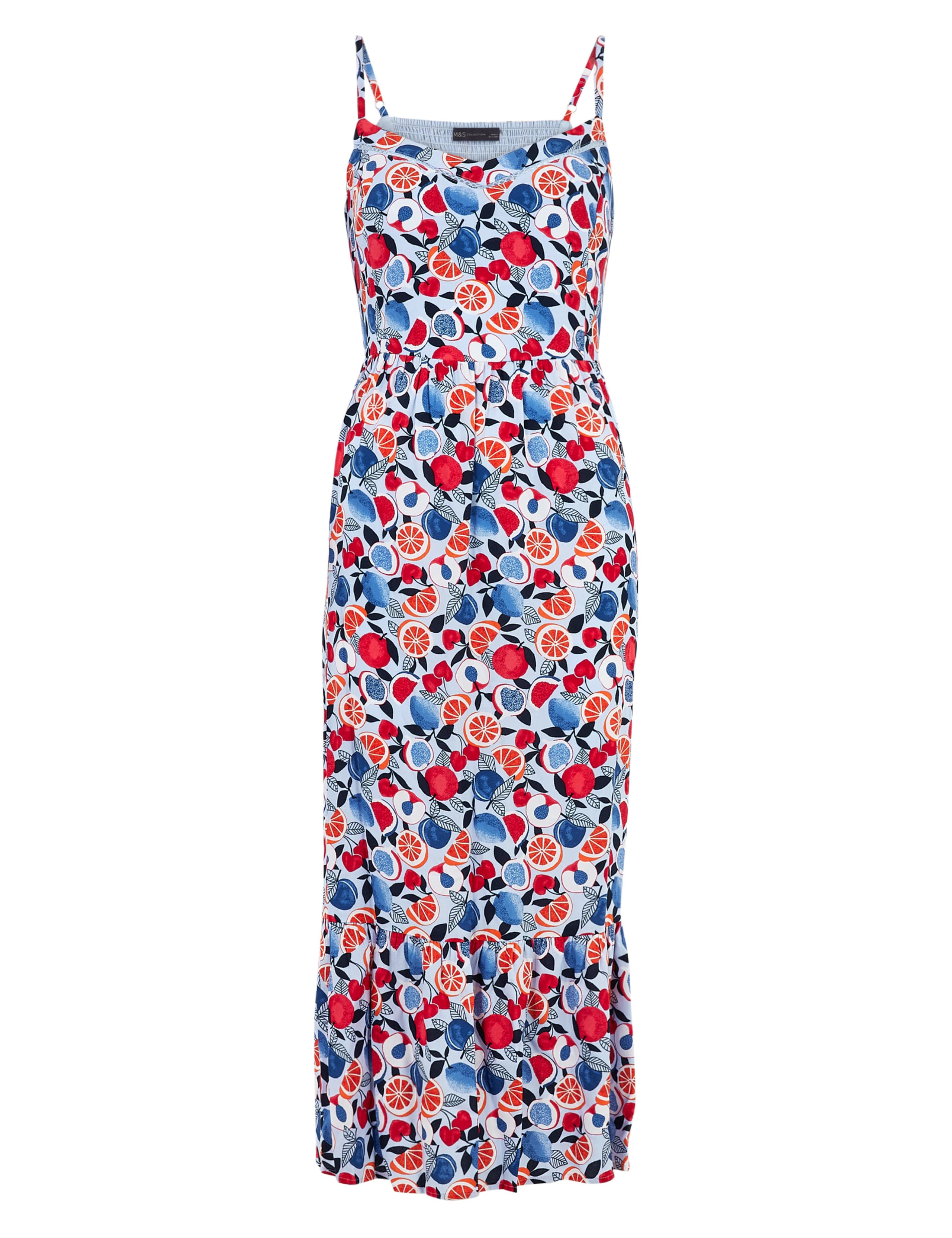 Fruit Print V-Neck Midi Slip Dress 1 of 1