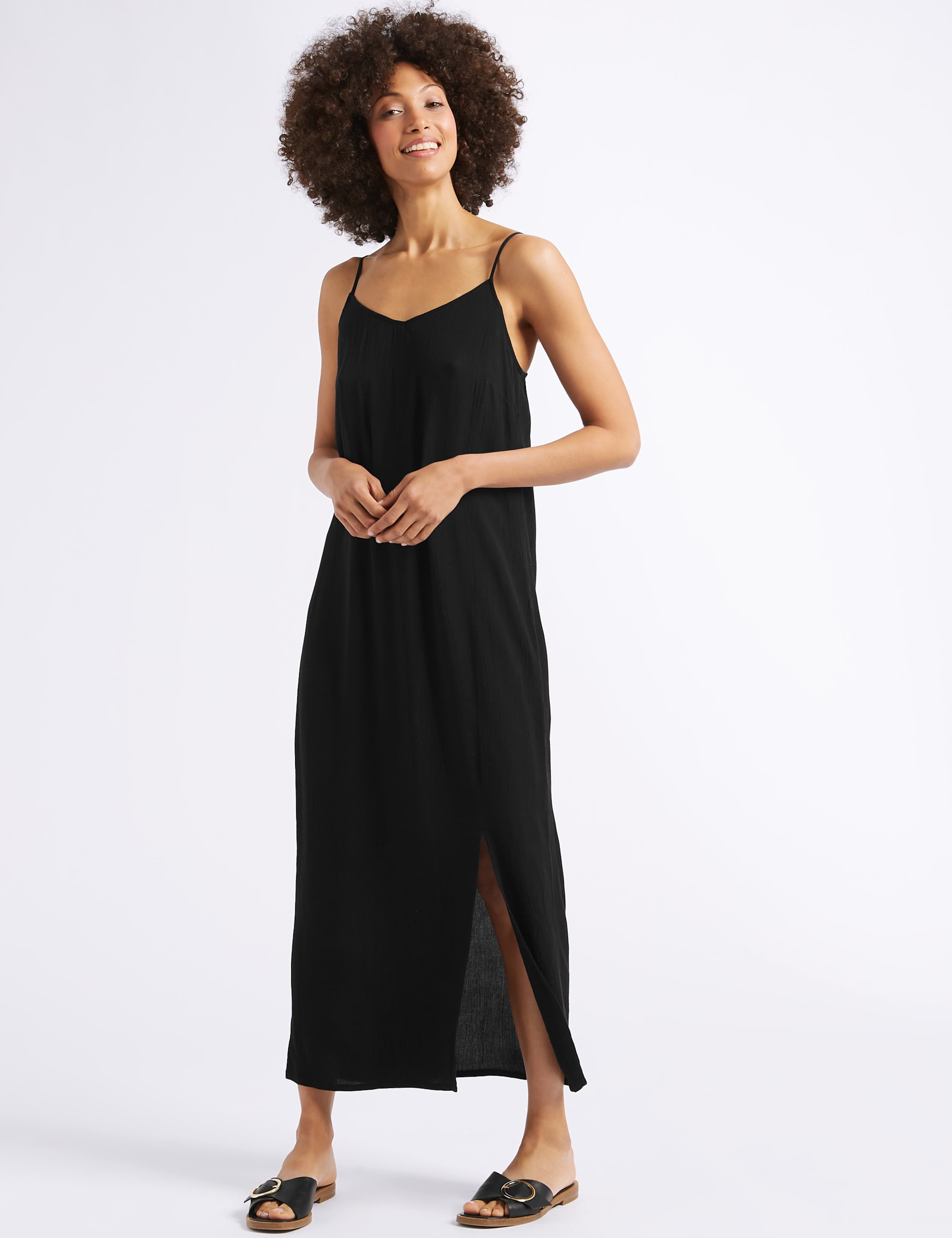 Front Split Slip Midi Dress 1 of 5