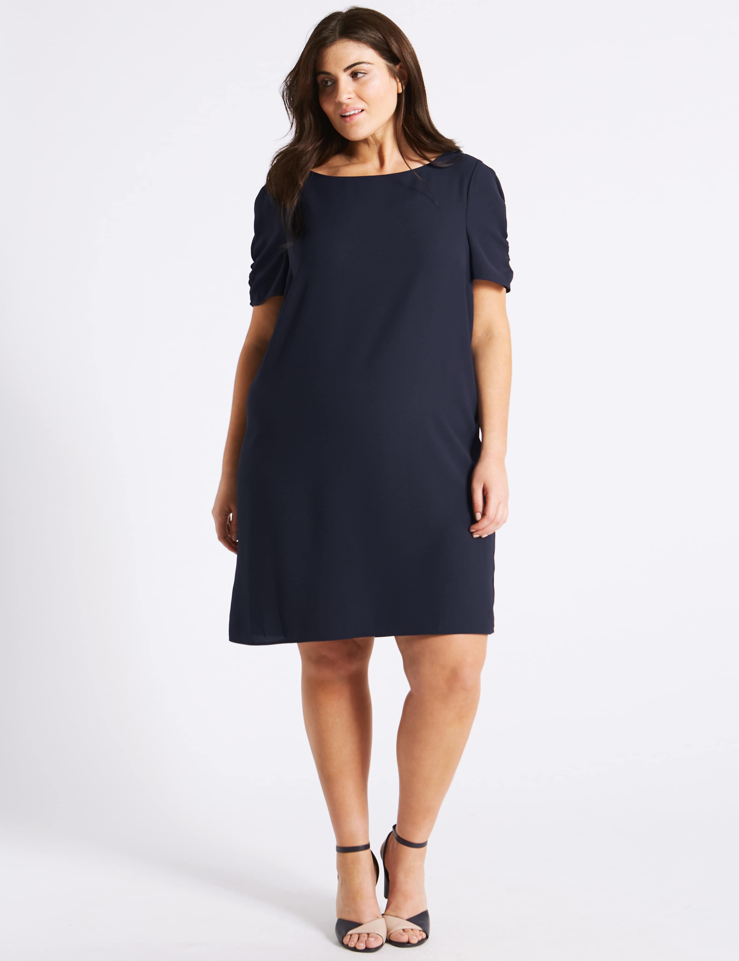 Ruched Sleeve Tunic Dress 3 of 5