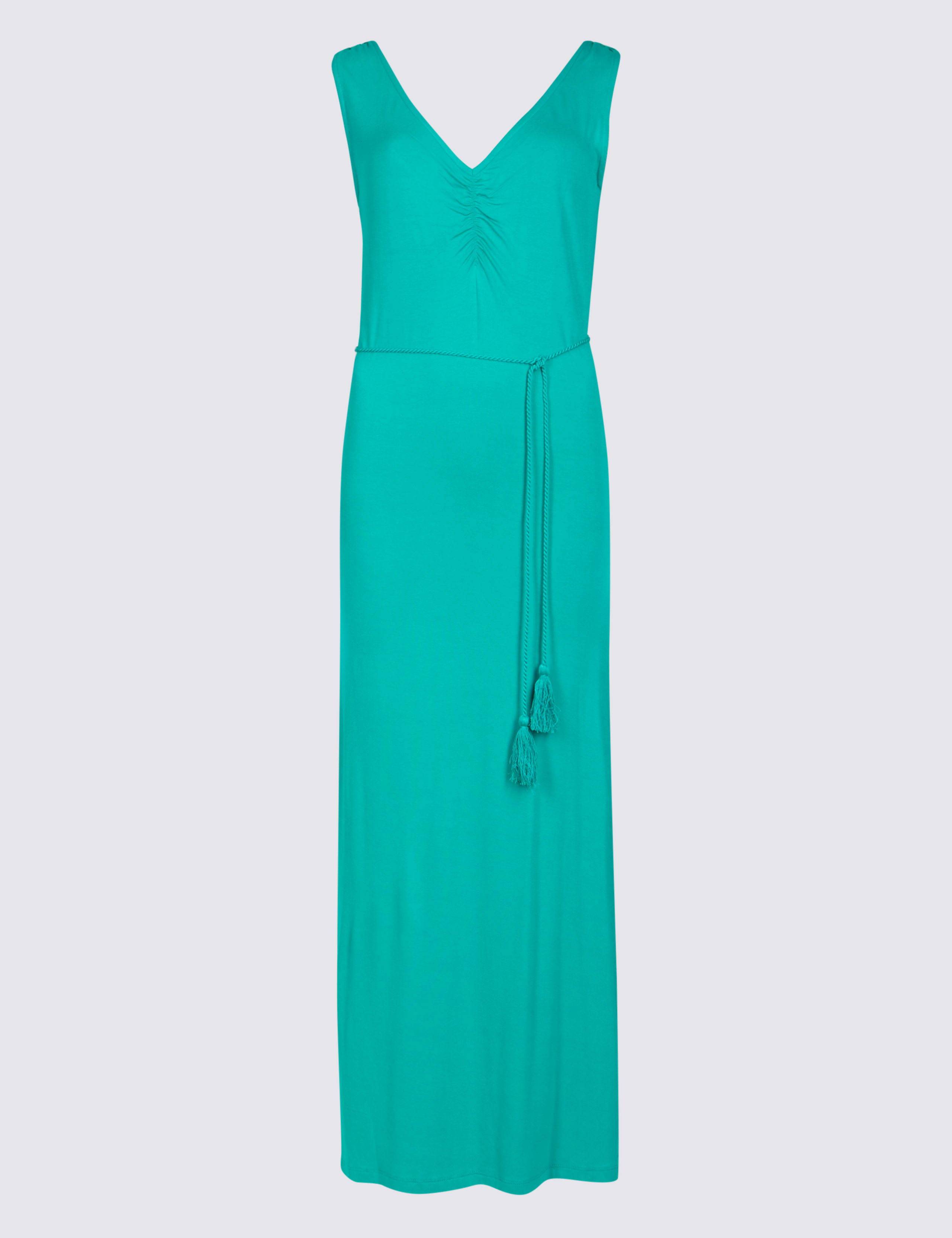 PETITE Ruched Maxi Dress 2 of 5
