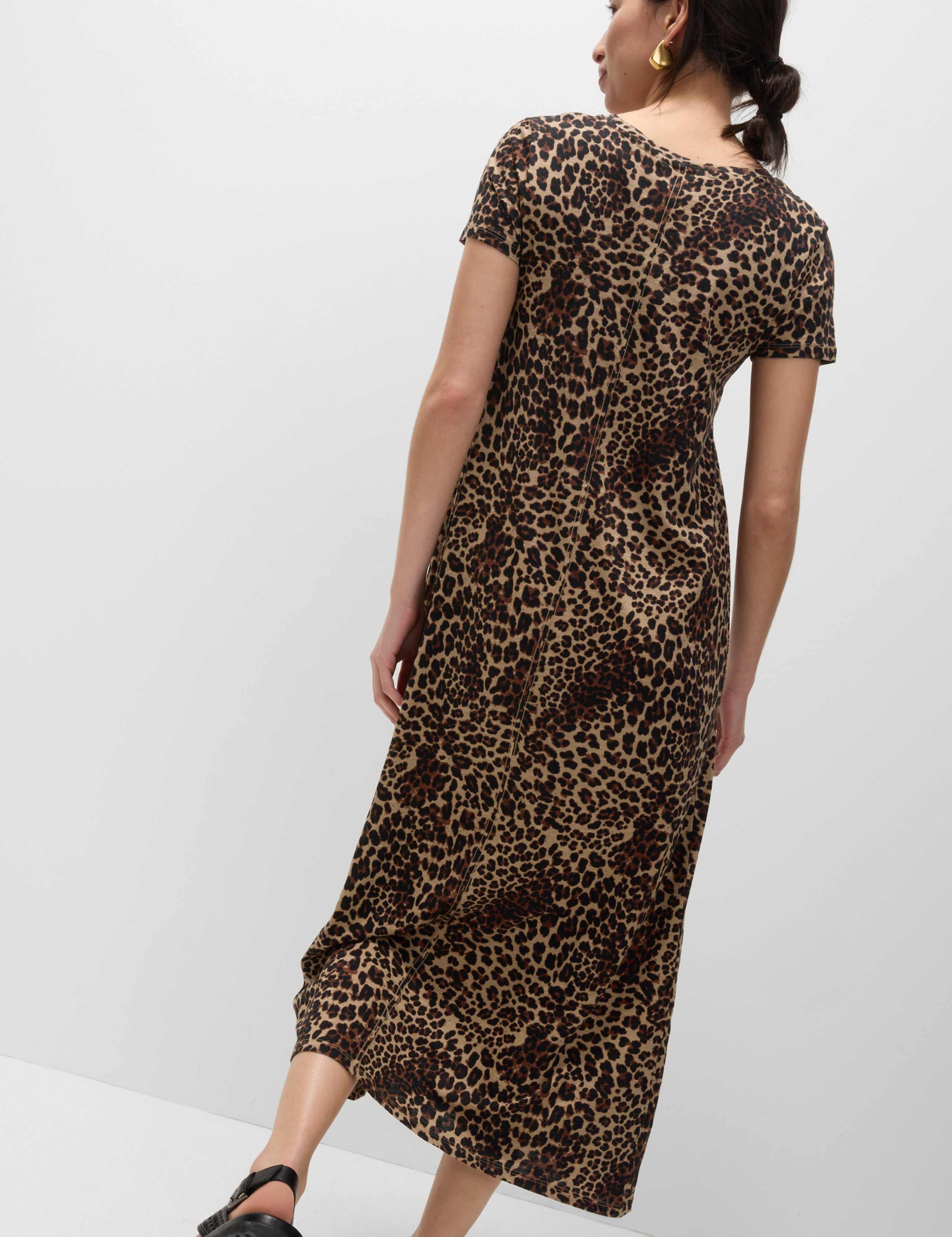 Pure Cotton Printed Midi T-Shirt Dress 6 of 6