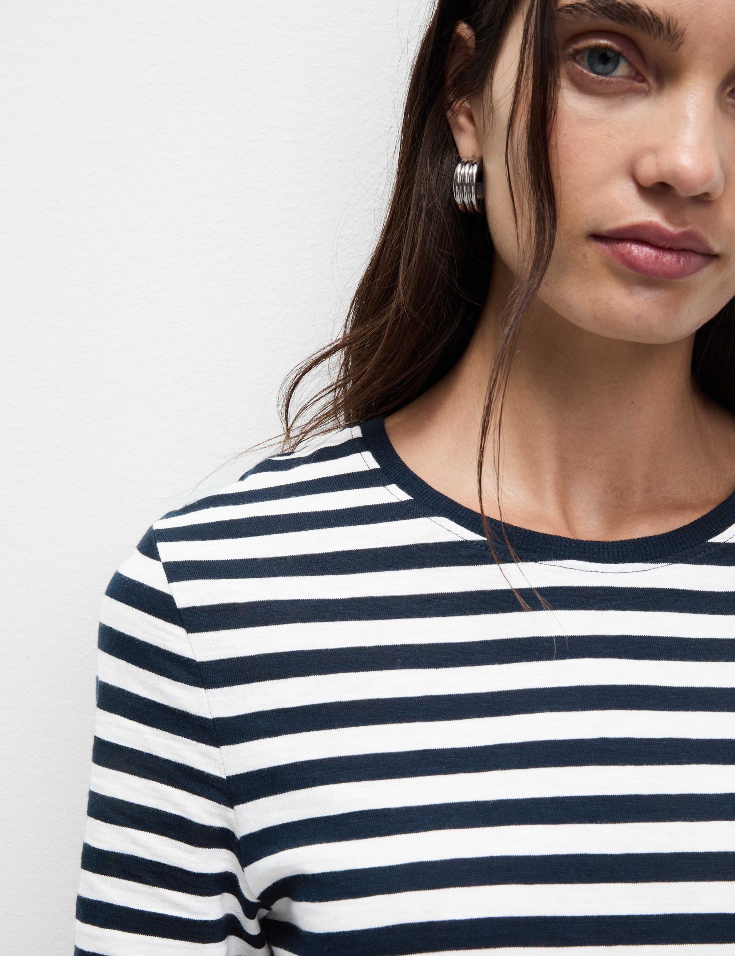 Pure Cotton Striped Mini T-Shirt Dress 3 of 5