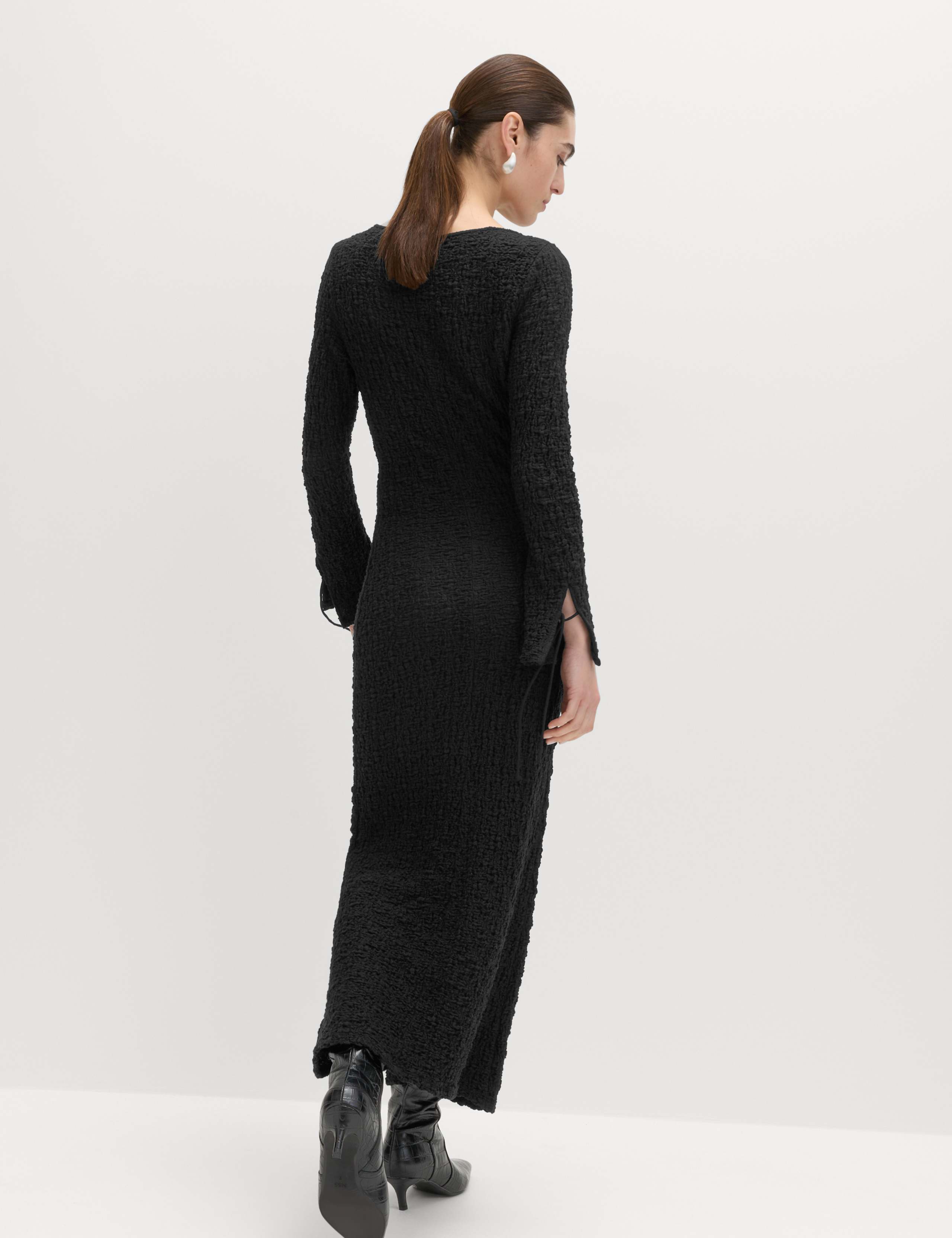 Cotton Rich Textured Midi Column Dress 5 of 6