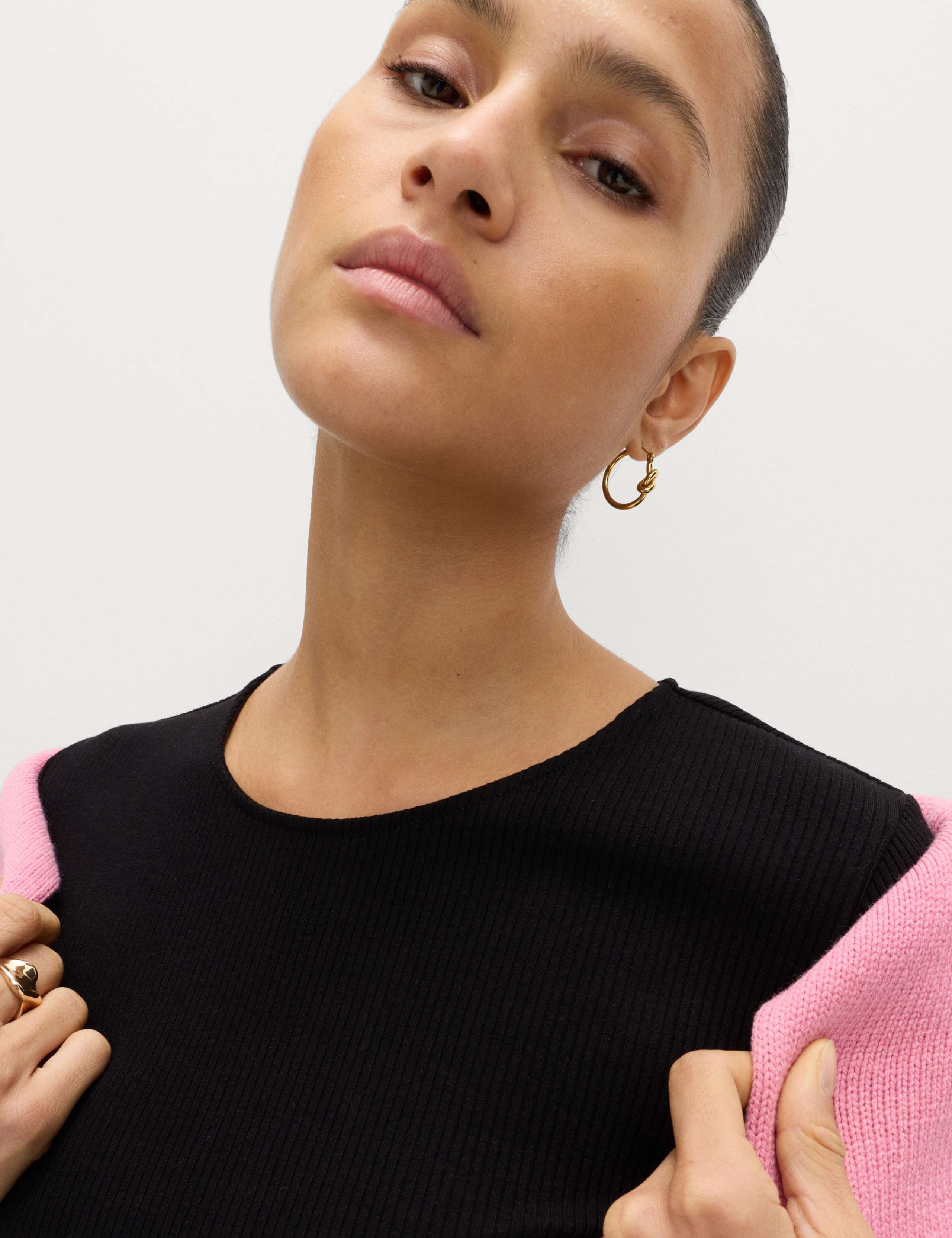 Jersey Ribbed Midi Drop Waist Dress 2 of 4