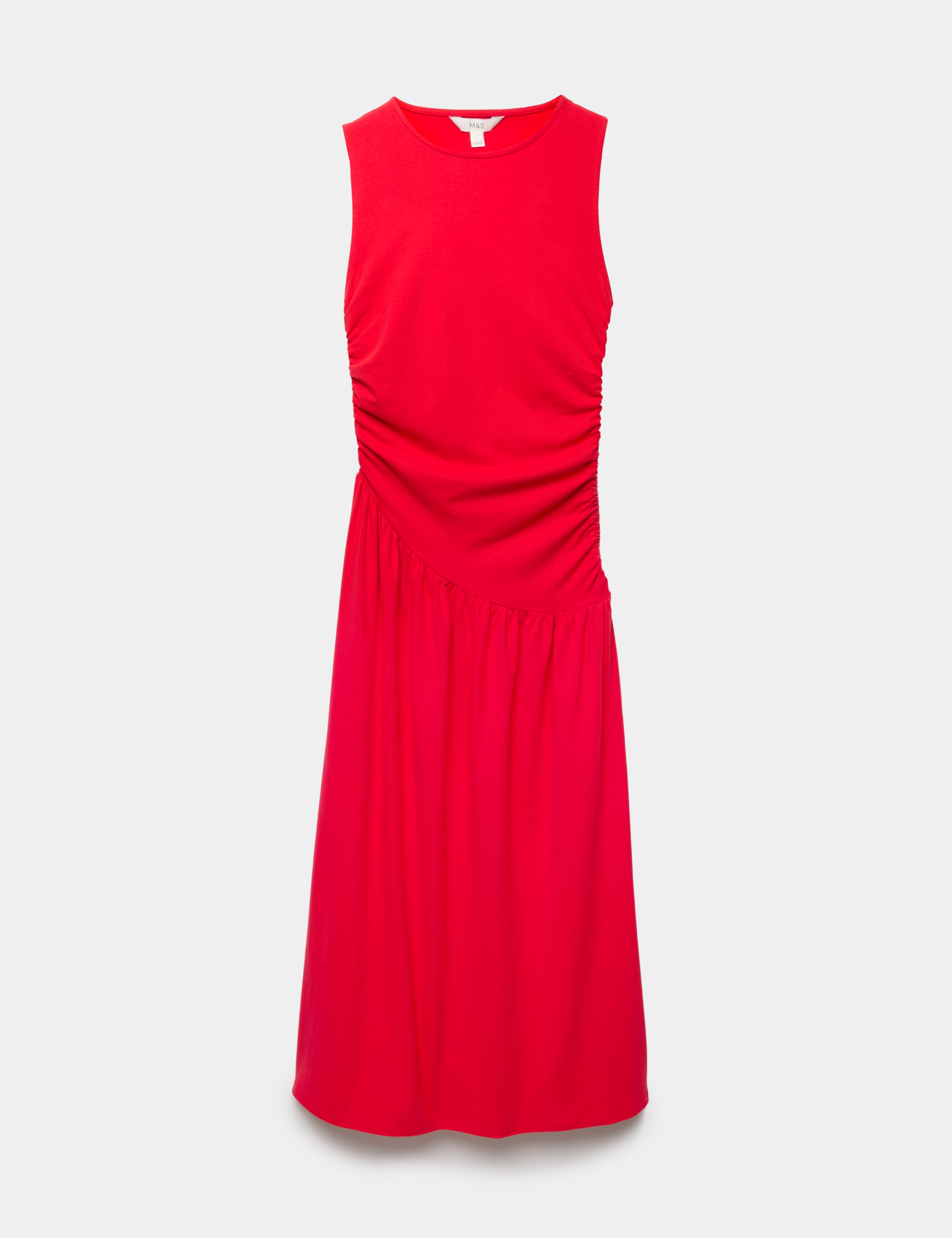 Jersey Ruched Midaxi Drop Waist Dress 2 of 6